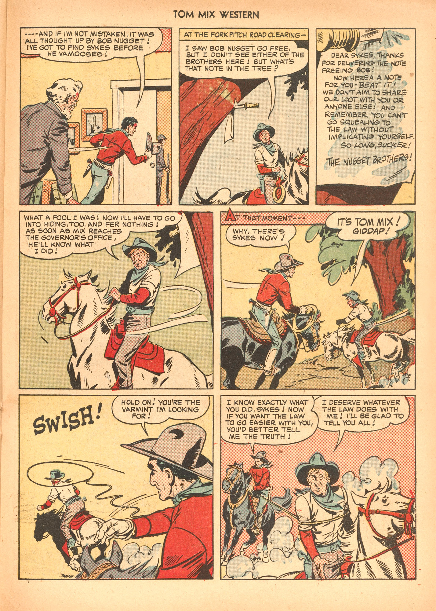 Read online Tom Mix Western (1948) comic -  Issue #36 - 31