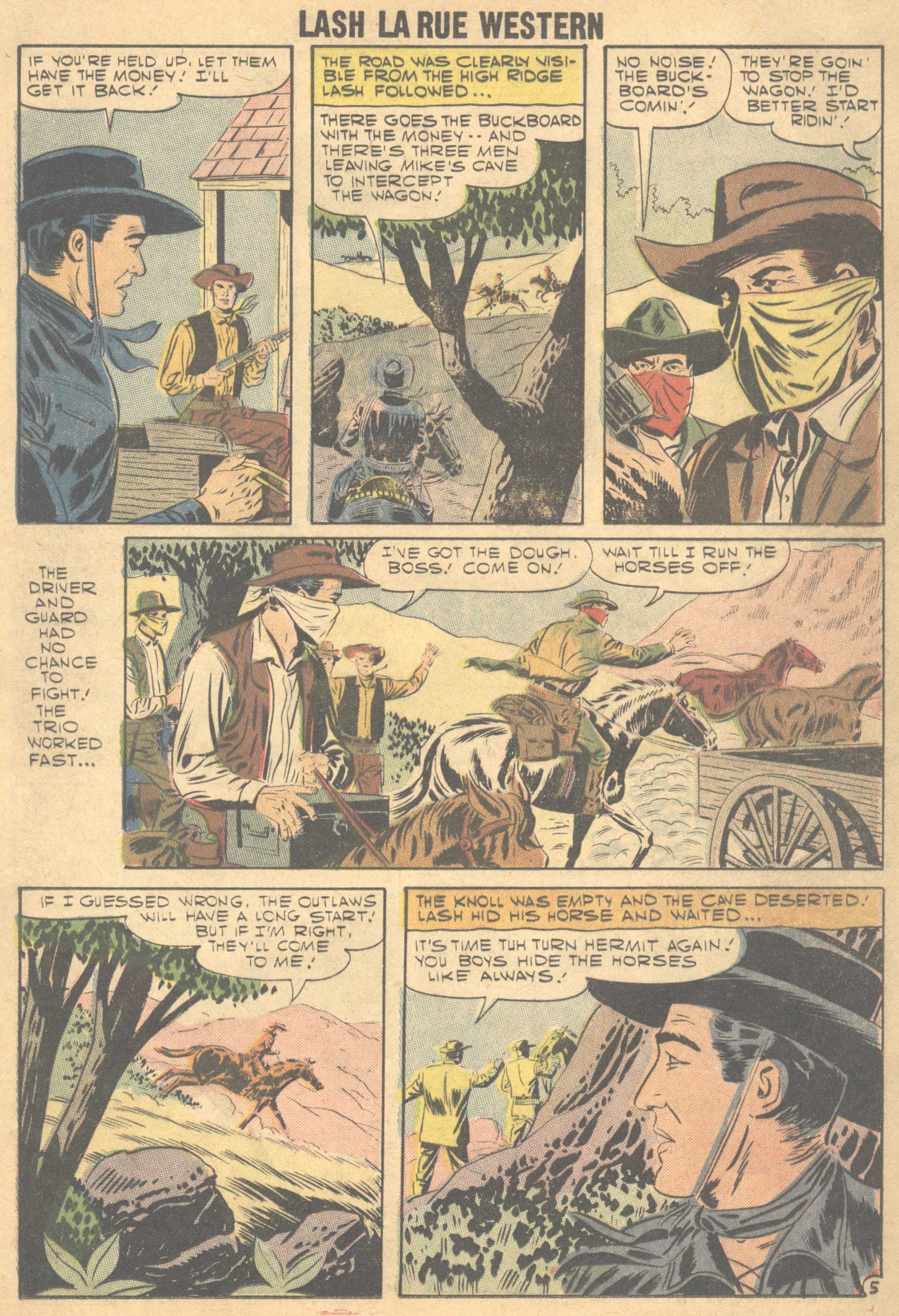 Read online Lash Larue Western (1949) comic -  Issue #66 - 14