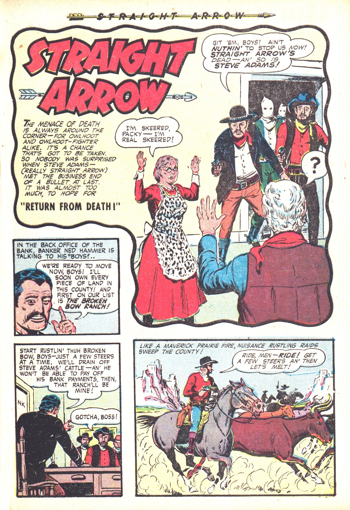 Read online Straight Arrow comic -  Issue #36 - 27