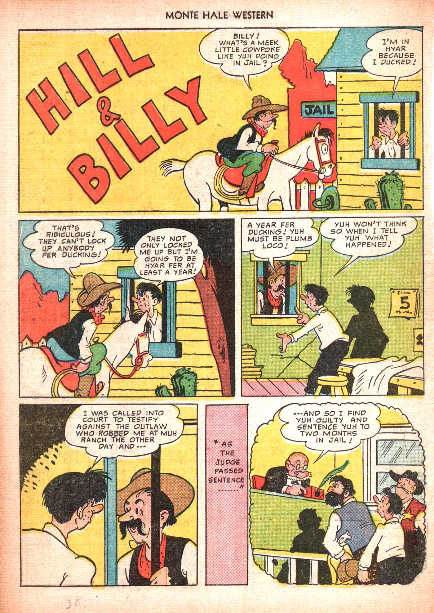 Read online Monte Hale Western comic -  Issue #50 - 38