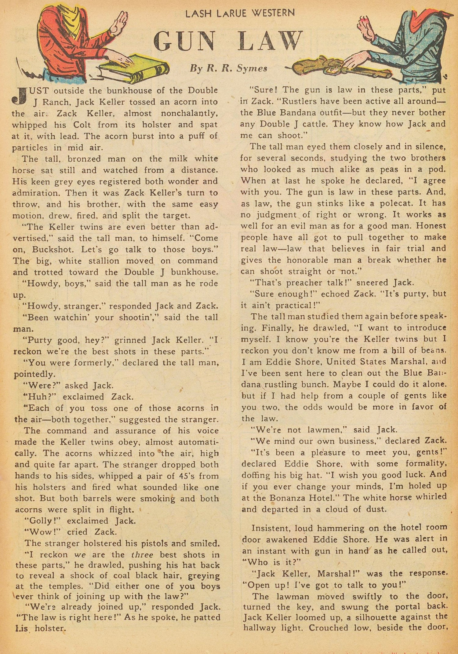 Read online Lash Larue Western (1949) comic -  Issue #17 - 22