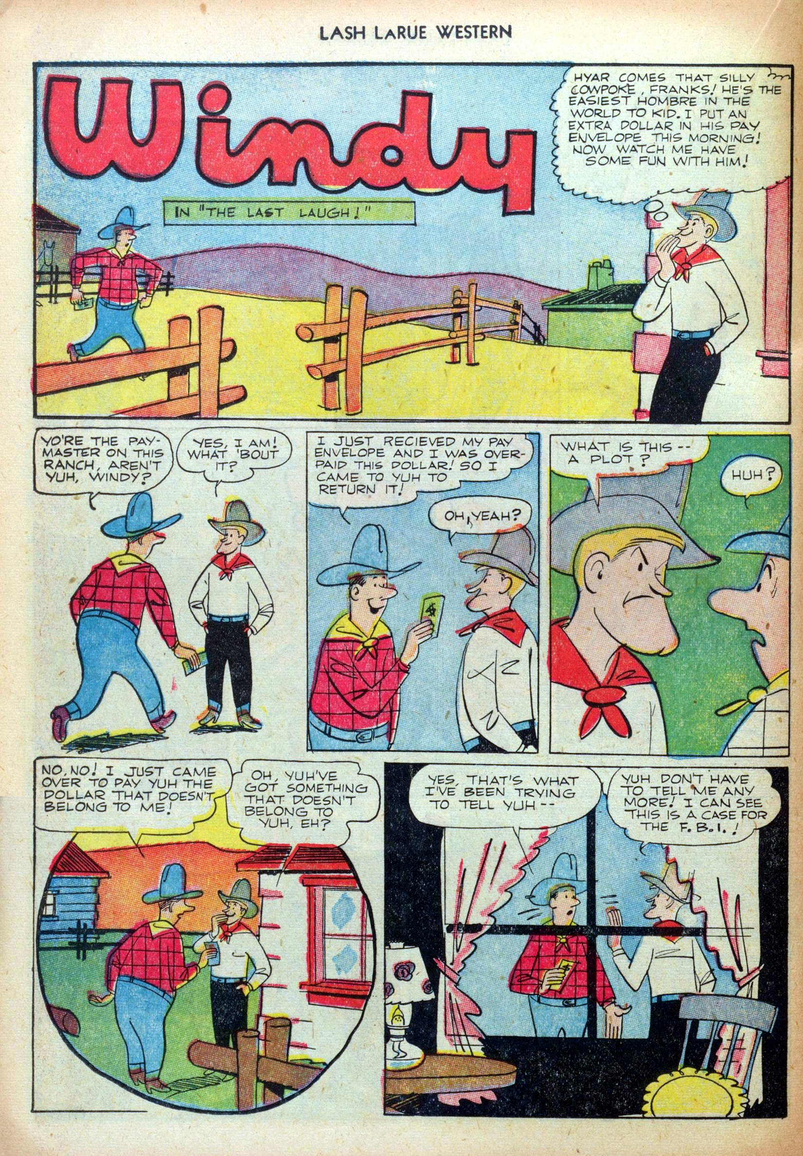 Read online Lash Larue Western (1949) comic -  Issue #35 - 24