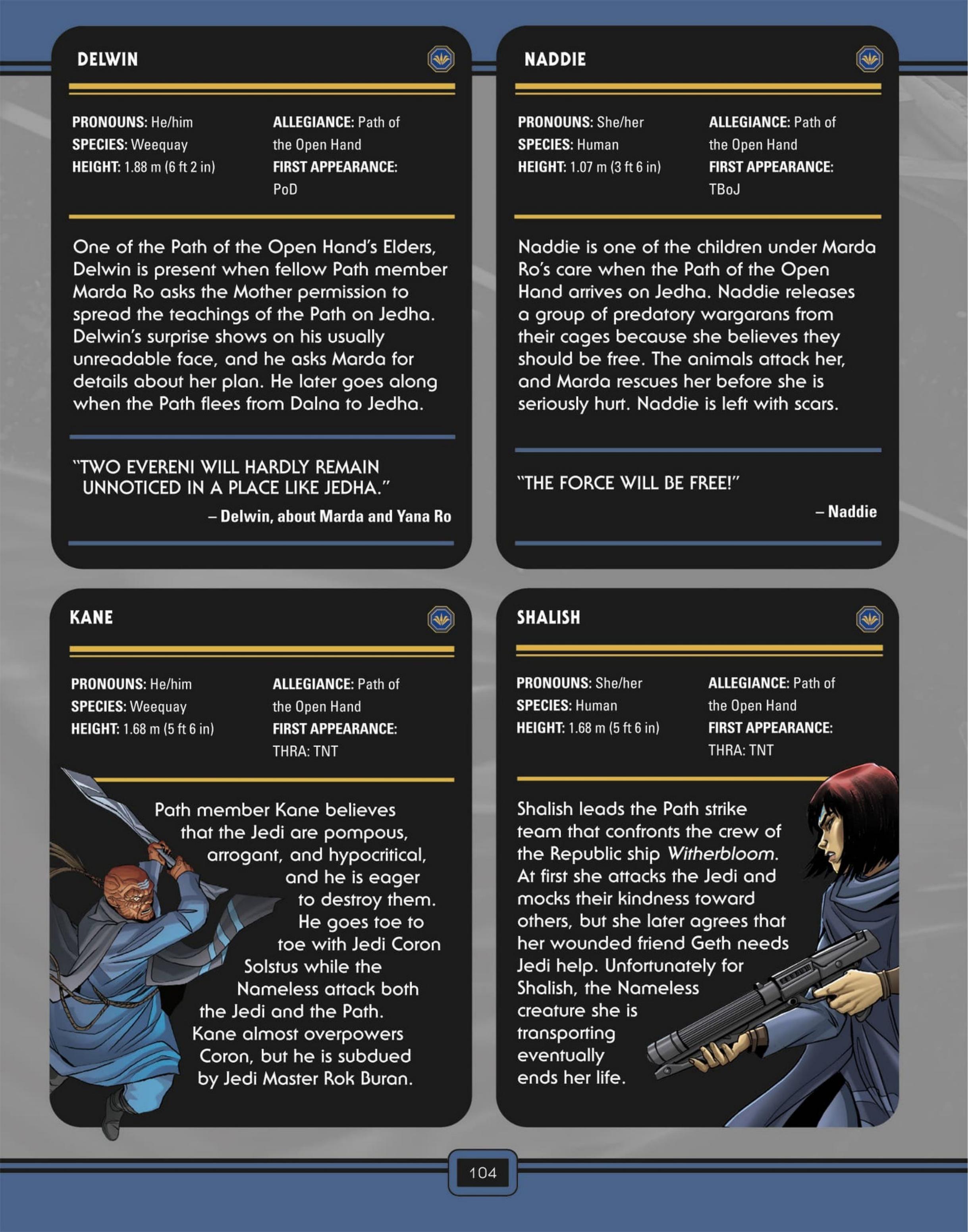 Read online Star Wars: The High Republic Character Encyclopedia comic -  Issue # TPB (Part 2) - 7