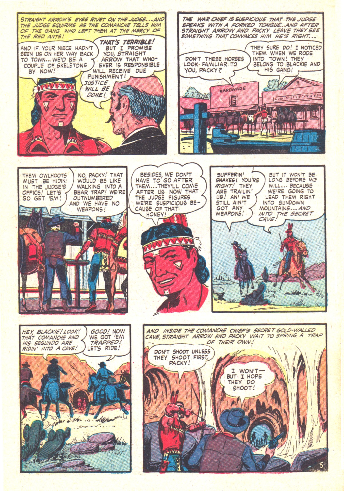 Read online Straight Arrow comic -  Issue #37 - 30