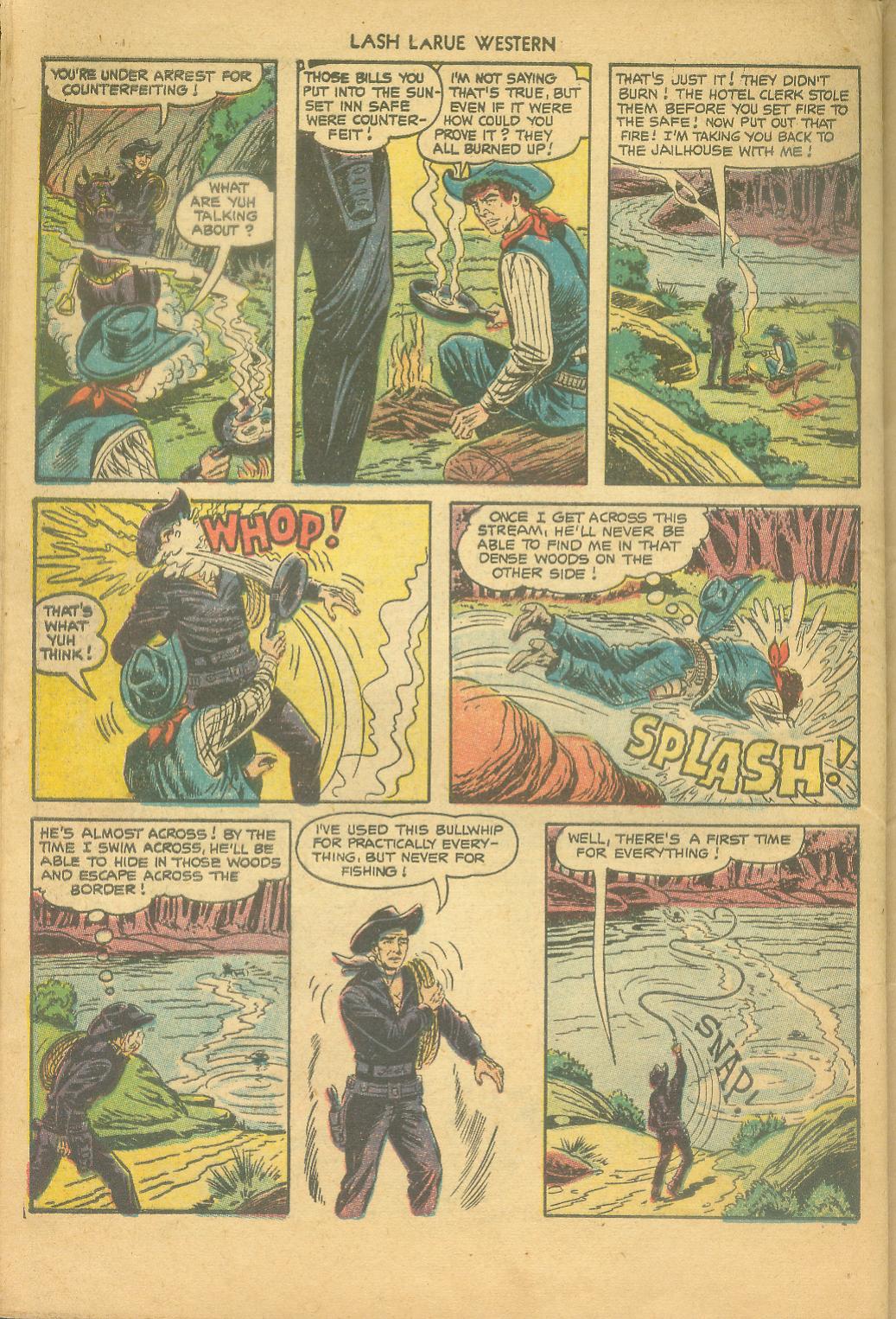 Read online Lash Larue Western (1949) comic -  Issue #43 - 28