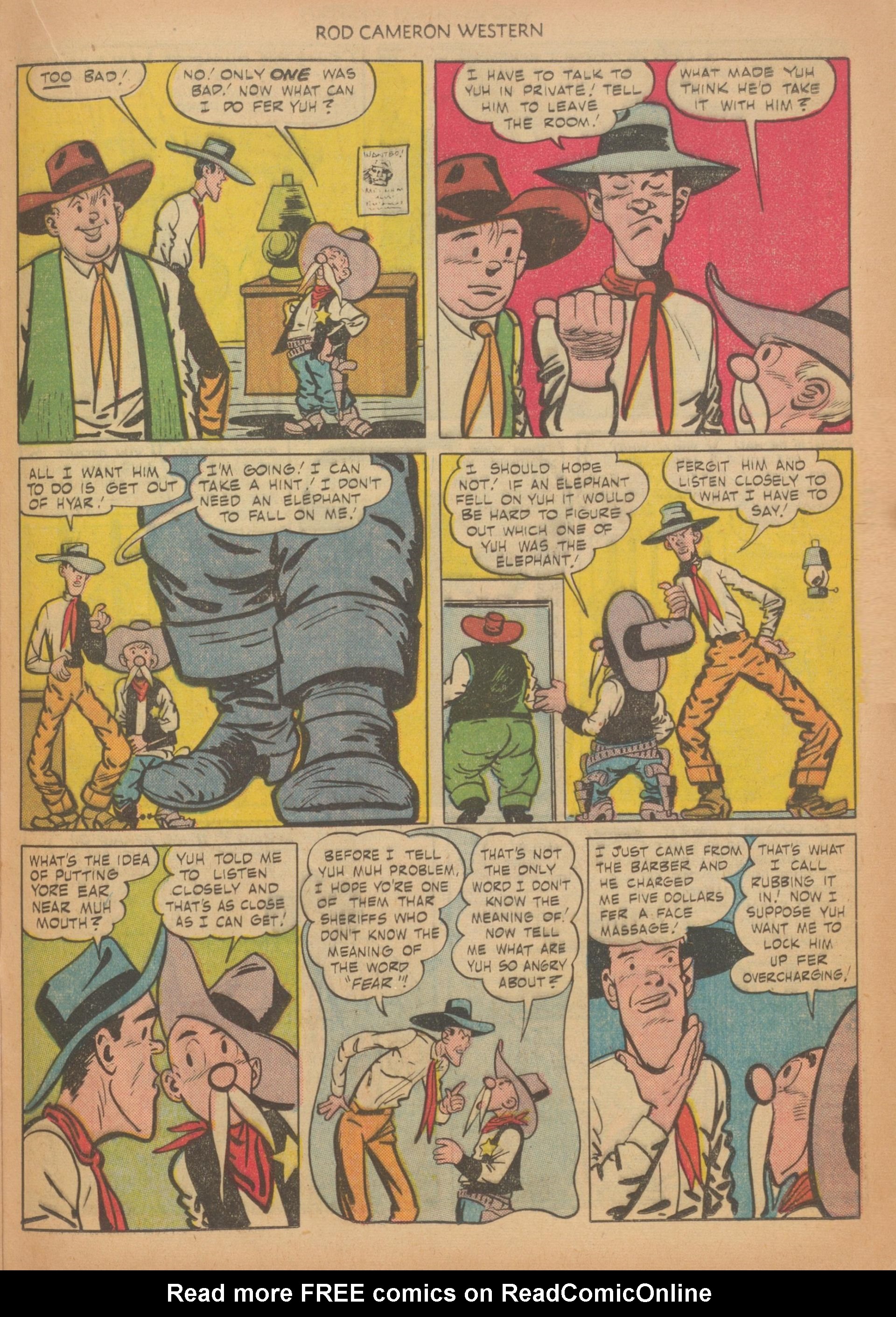 Read online Rod Cameron Western comic -  Issue #10 - 21
