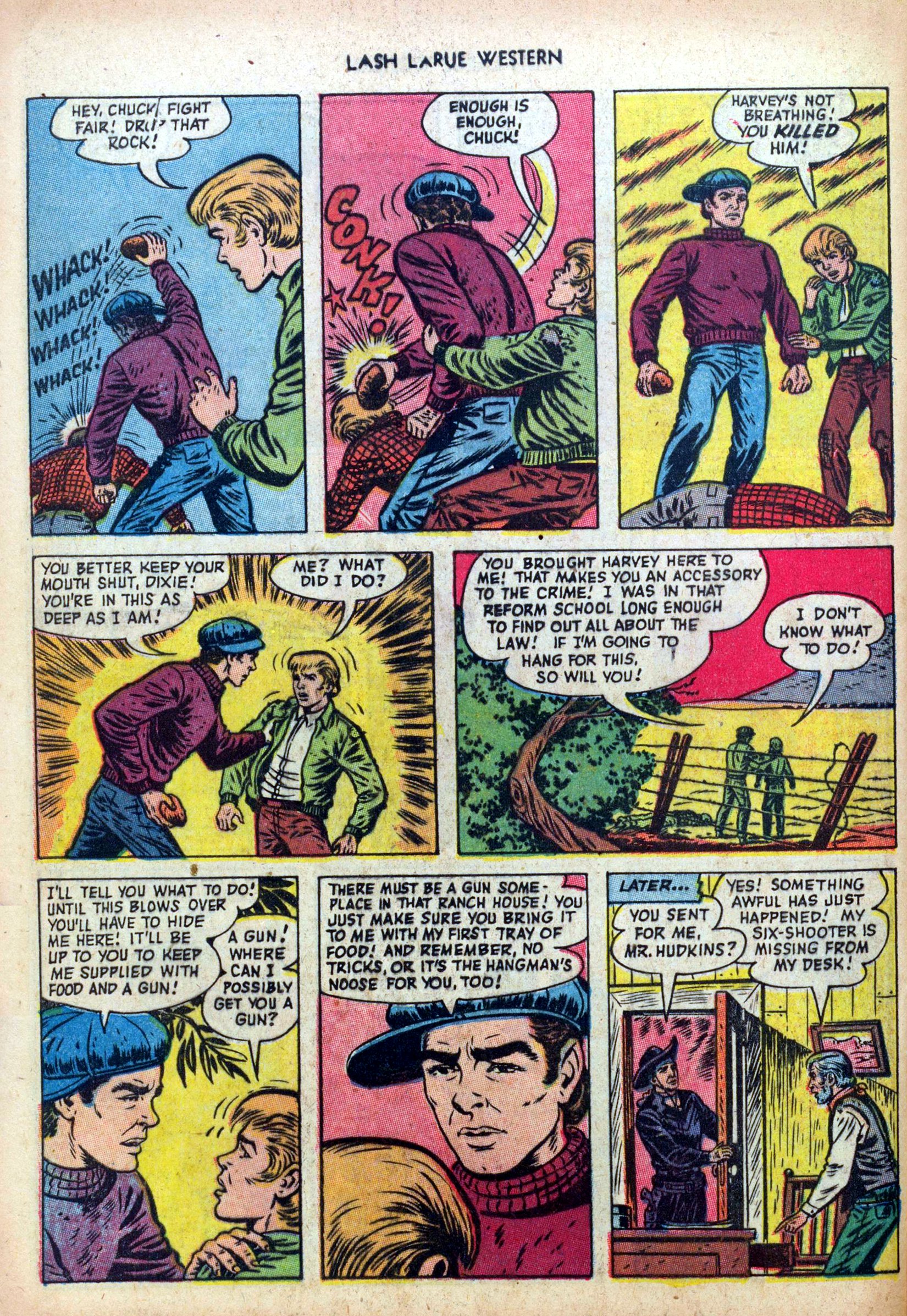 Read online Lash Larue Western (1949) comic -  Issue #39 - 32