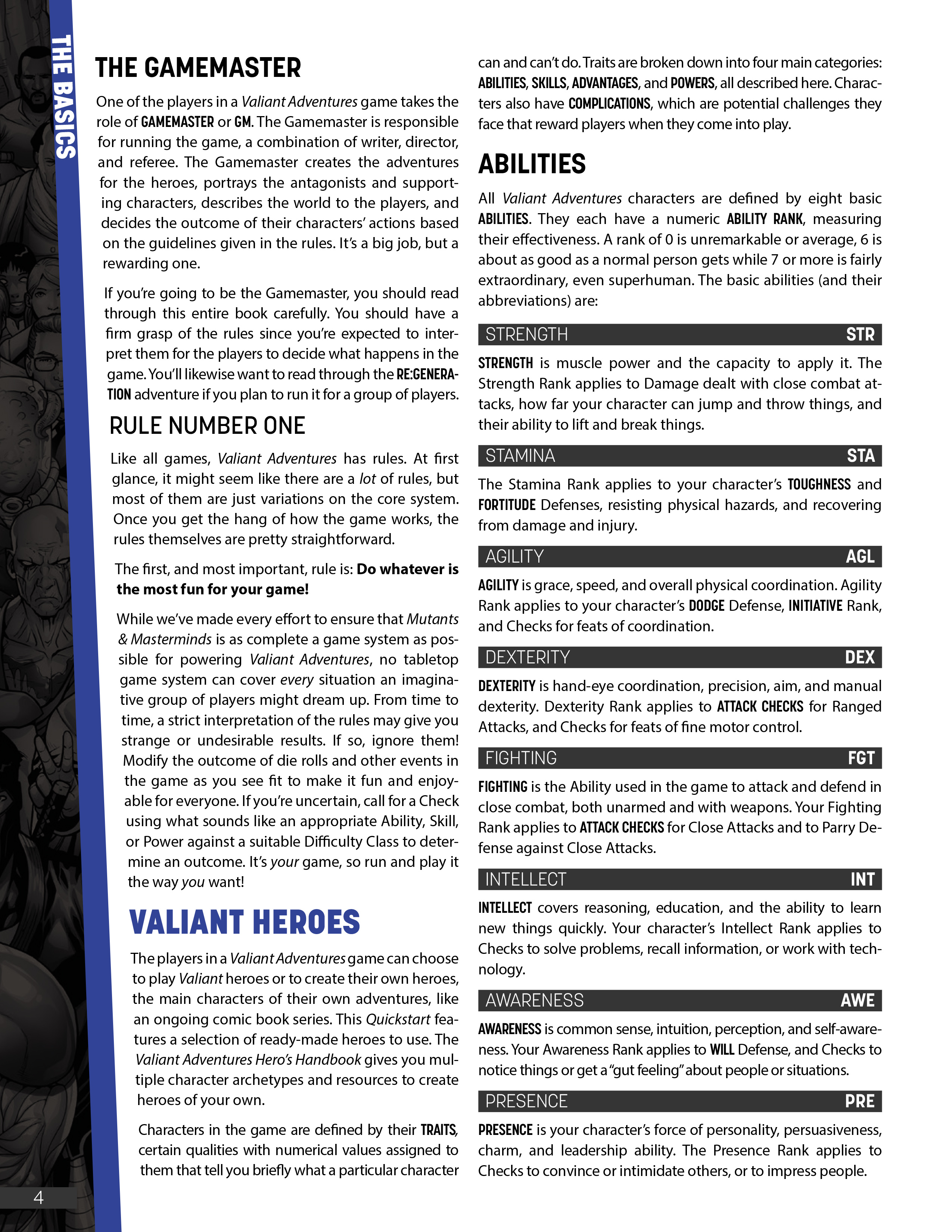 Read online The Valiant Adventures RPG Quickstart comic -  Issue # Full - 5