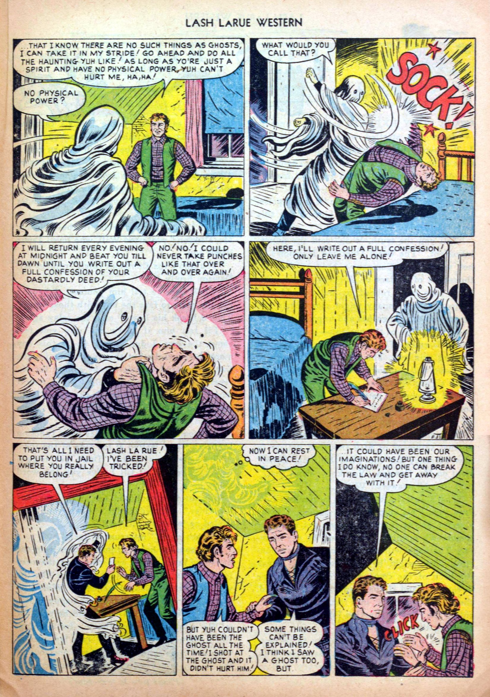 Read online Lash Larue Western (1949) comic -  Issue #31 - 23