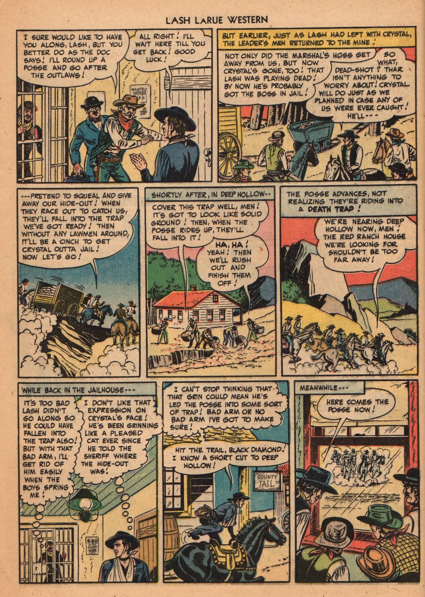 Read online Lash Larue Western (1949) comic -  Issue #2 - 8