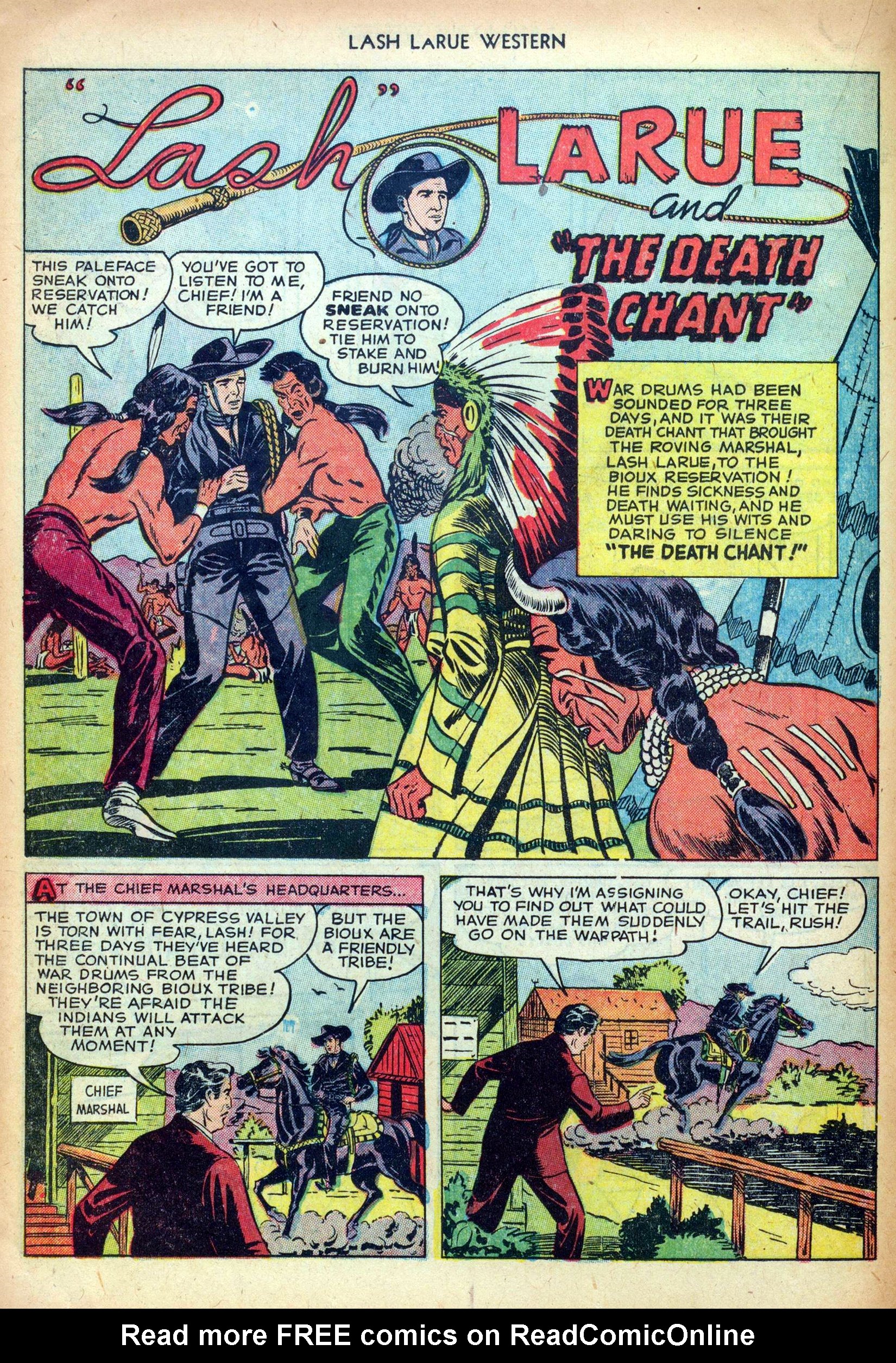 Read online Lash Larue Western (1949) comic -  Issue #24 - 18