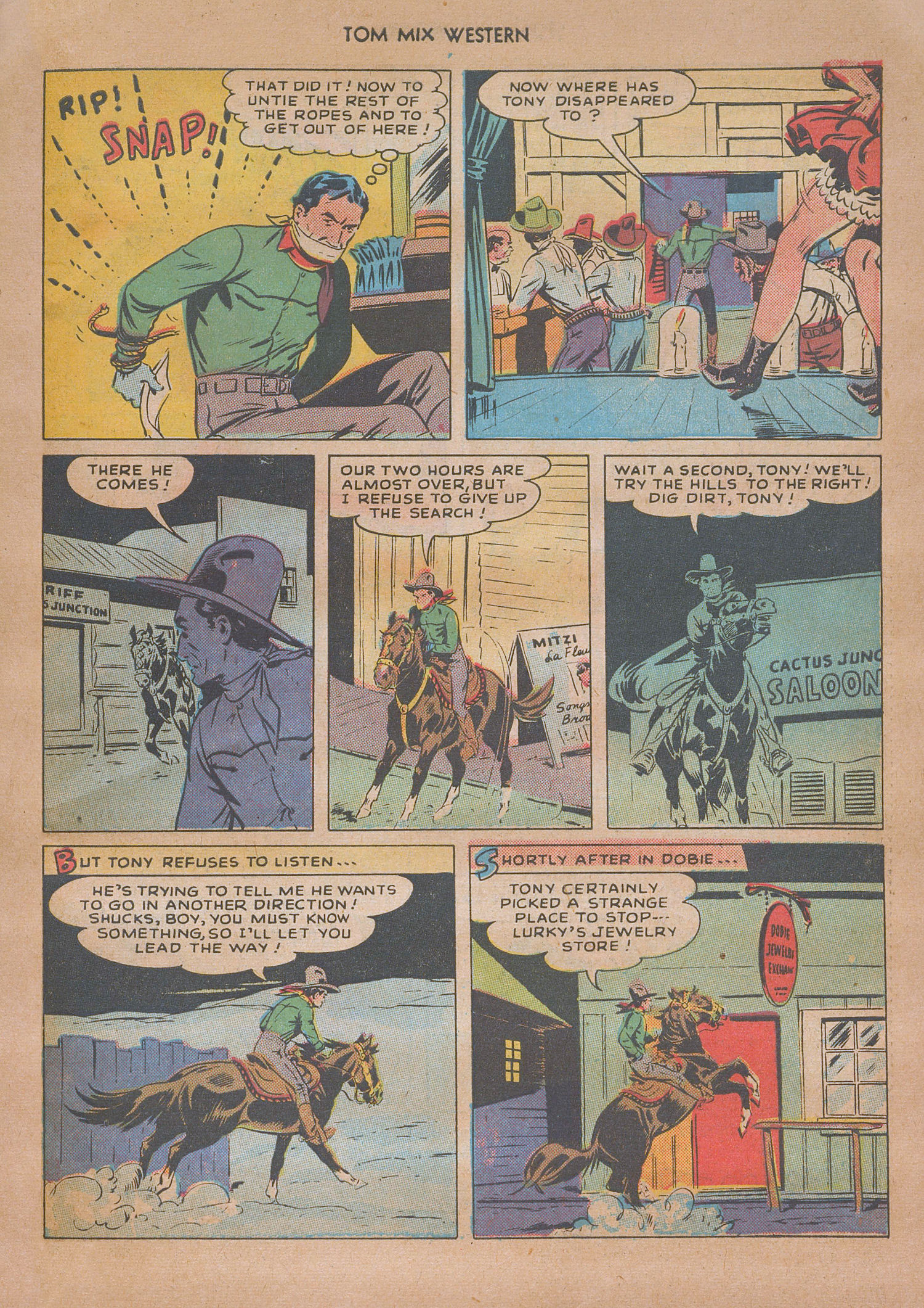 Read online Tom Mix Western (1948) comic -  Issue #13 - 47