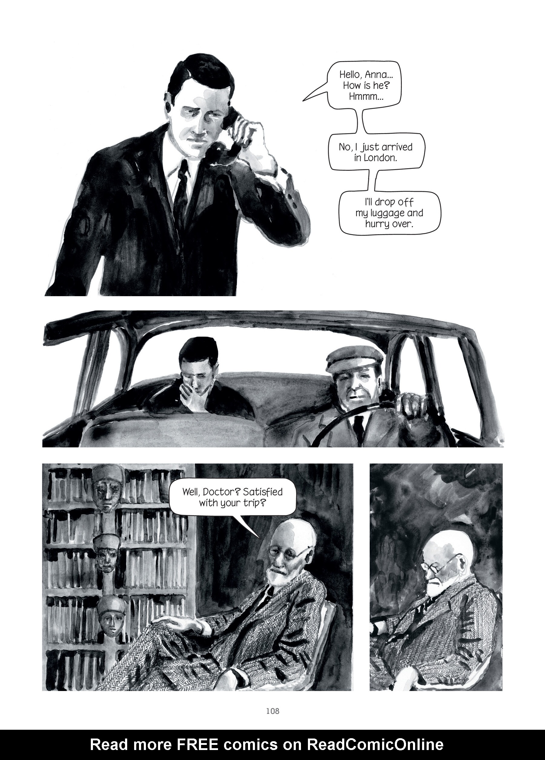 Read online Through Clouds of Smoke: Freud's Final Days comic -  Issue # TPB - 106