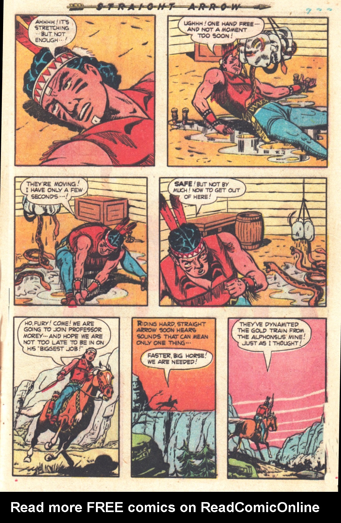 Read online Straight Arrow comic -  Issue #18 - 9