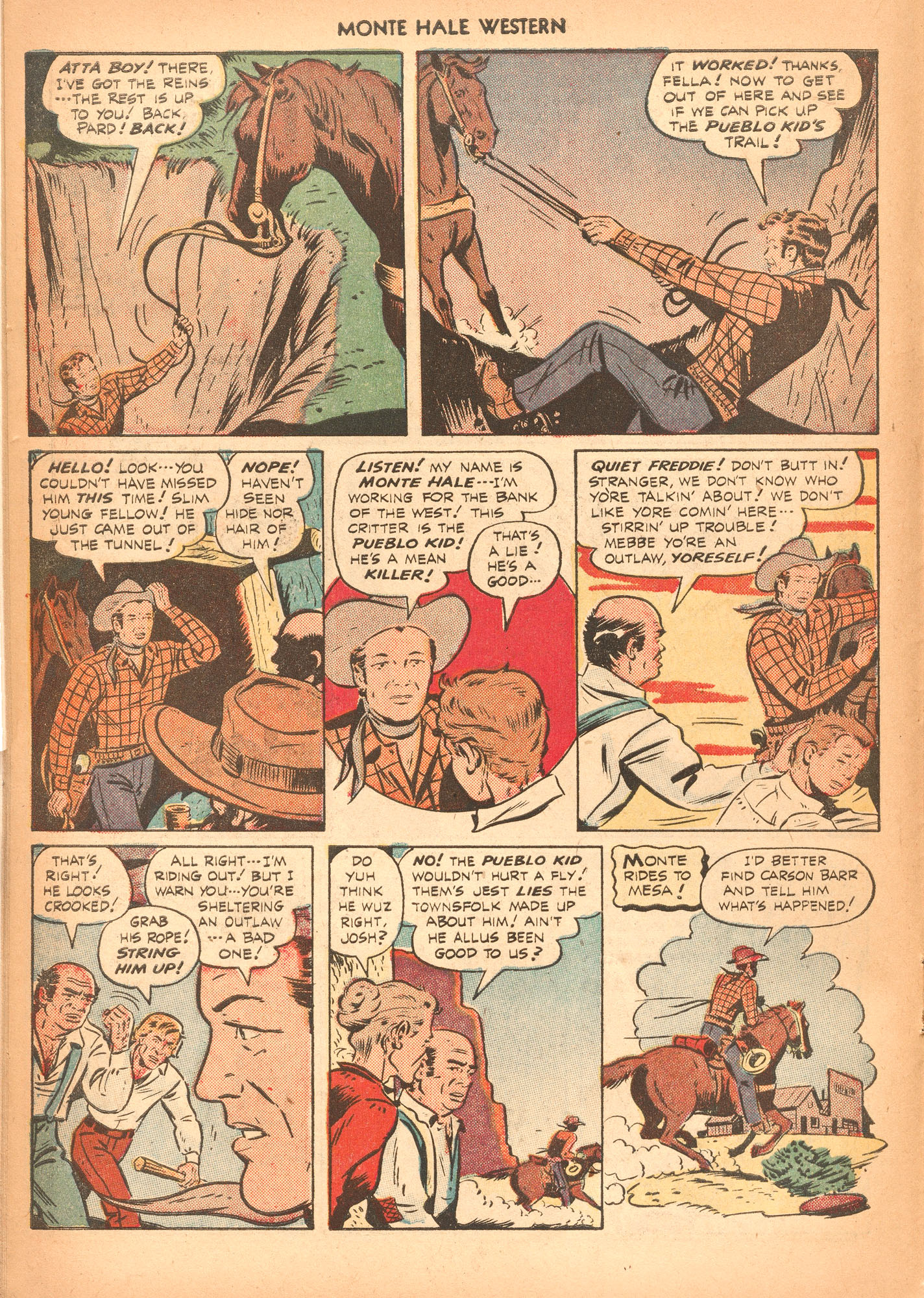 Read online Monte Hale Western comic -  Issue #37 - 16