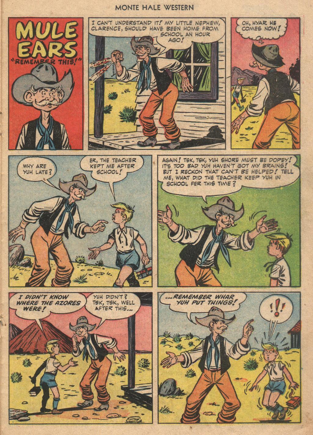 Read online Monte Hale Western comic -  Issue #77 - 21