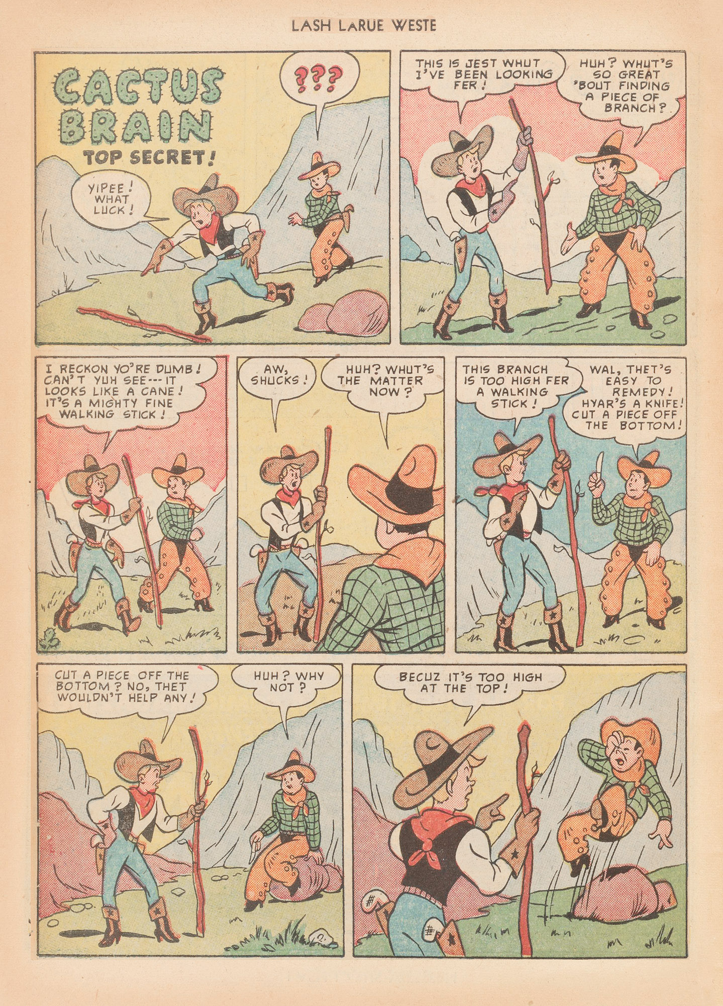 Read online Lash Larue Western (1949) comic -  Issue #12 - 34