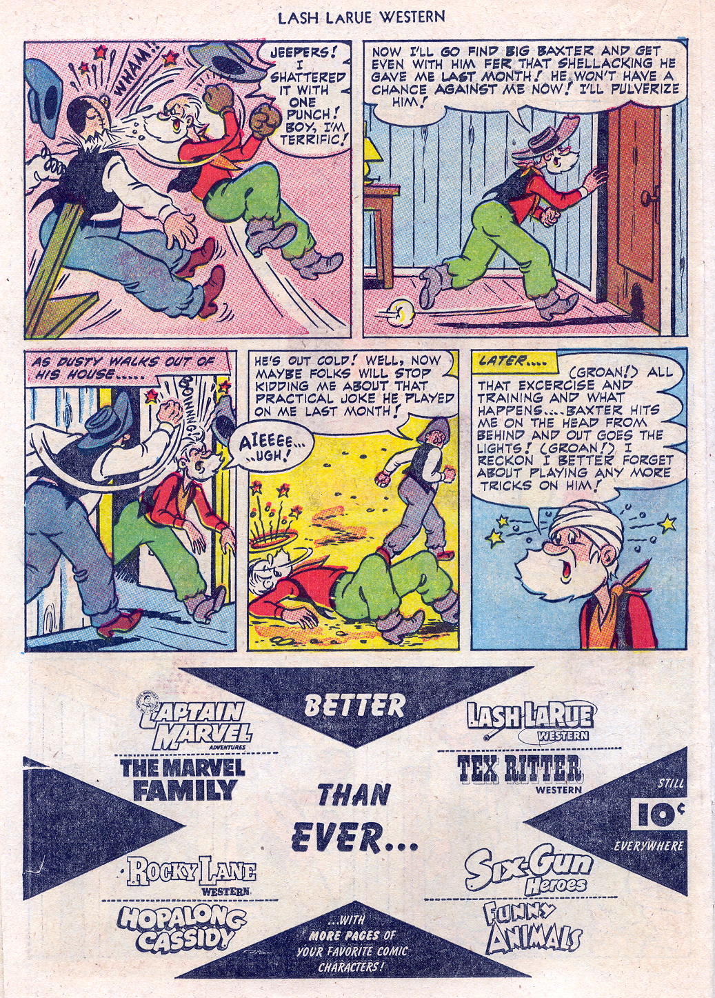 Read online Lash Larue Western (1949) comic -  Issue #45 - 22