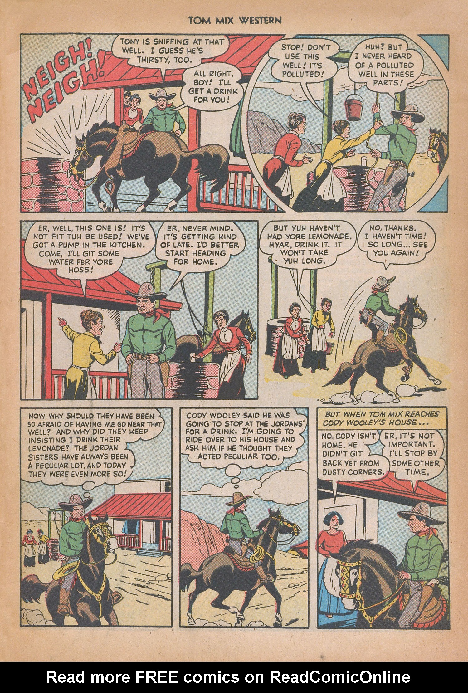 Read online Tom Mix Western (1948) comic -  Issue #14 - 19