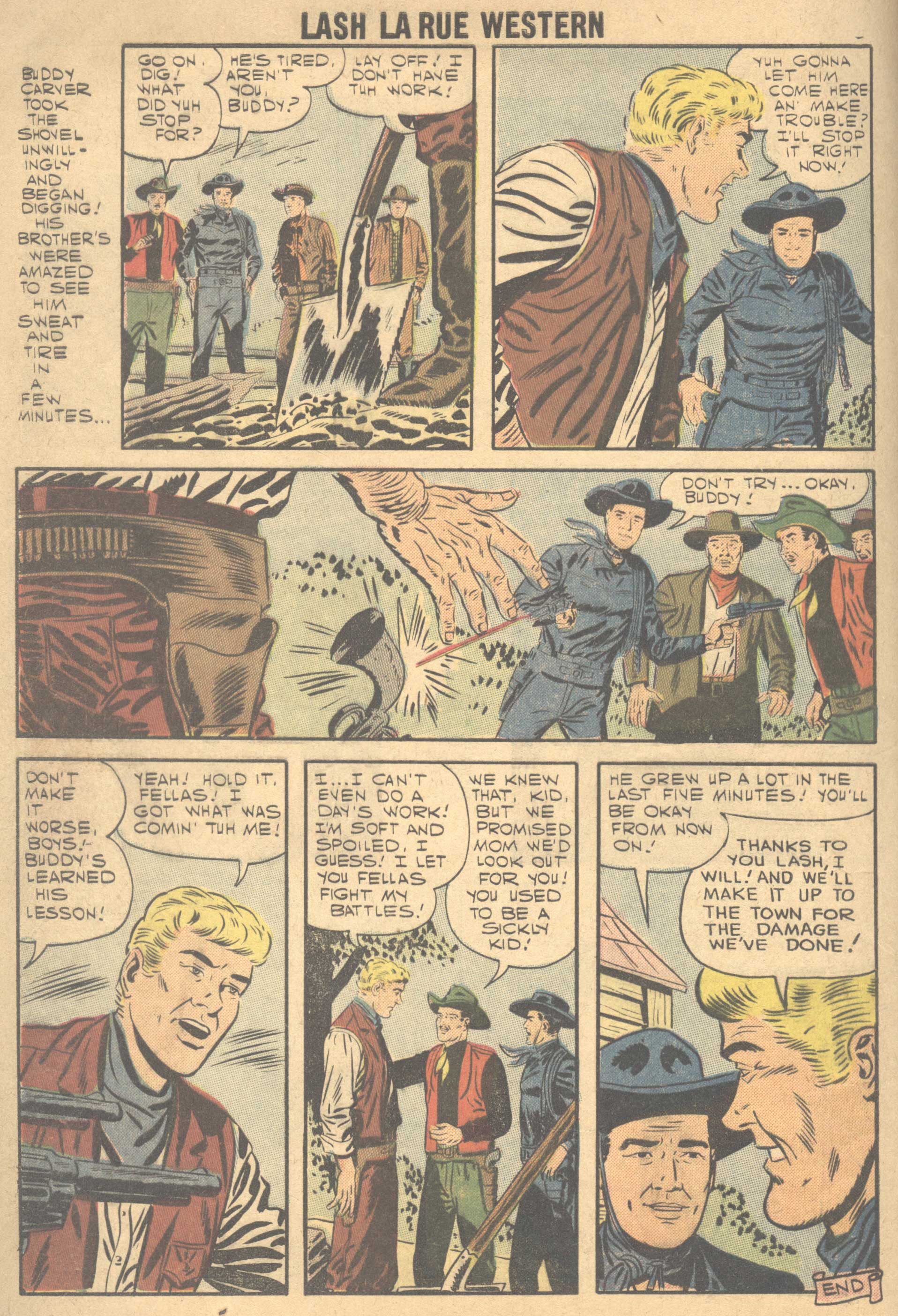 Read online Lash Larue Western (1949) comic -  Issue #66 - 9