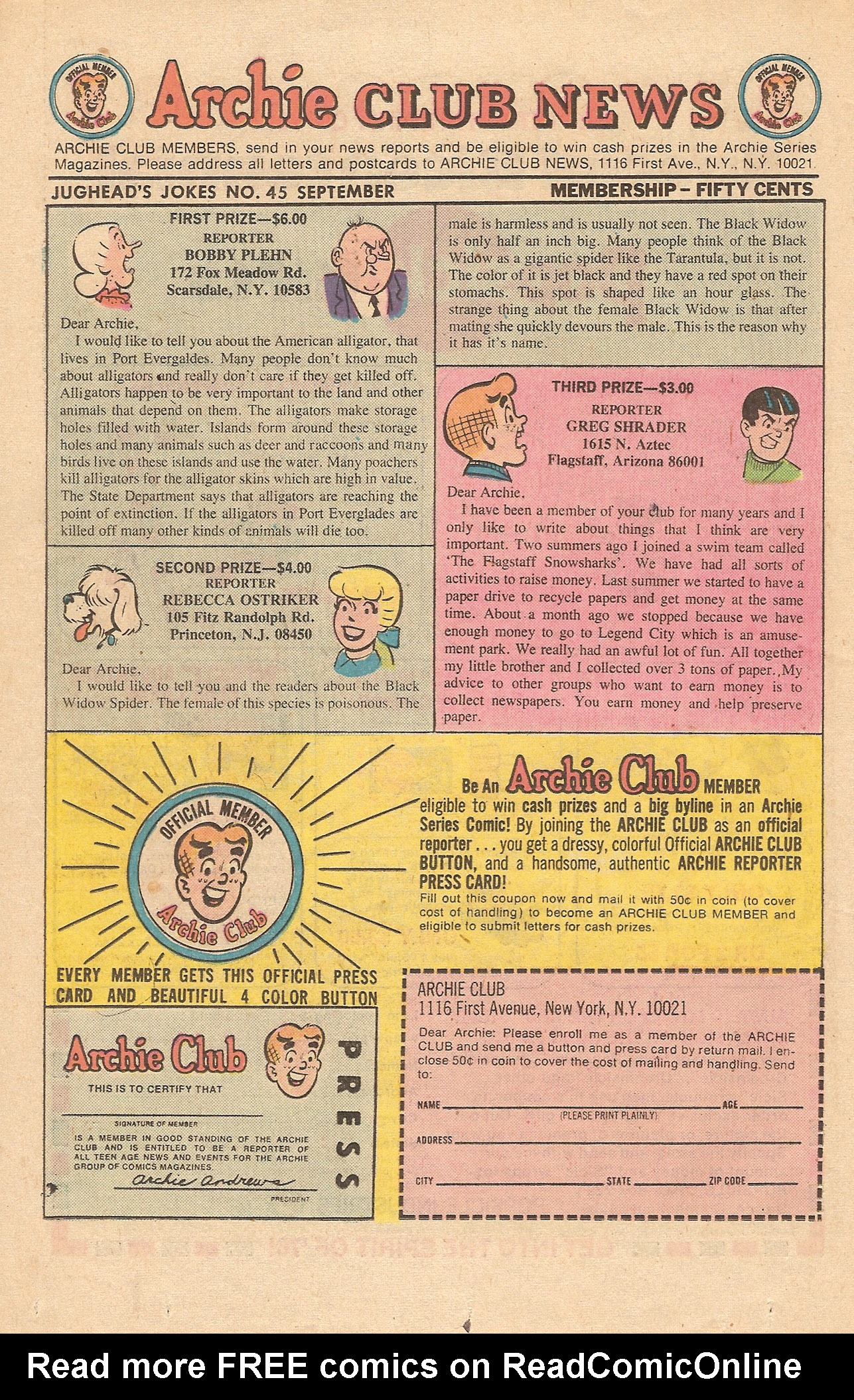 Read online Jughead's Jokes comic -  Issue #45 - 25