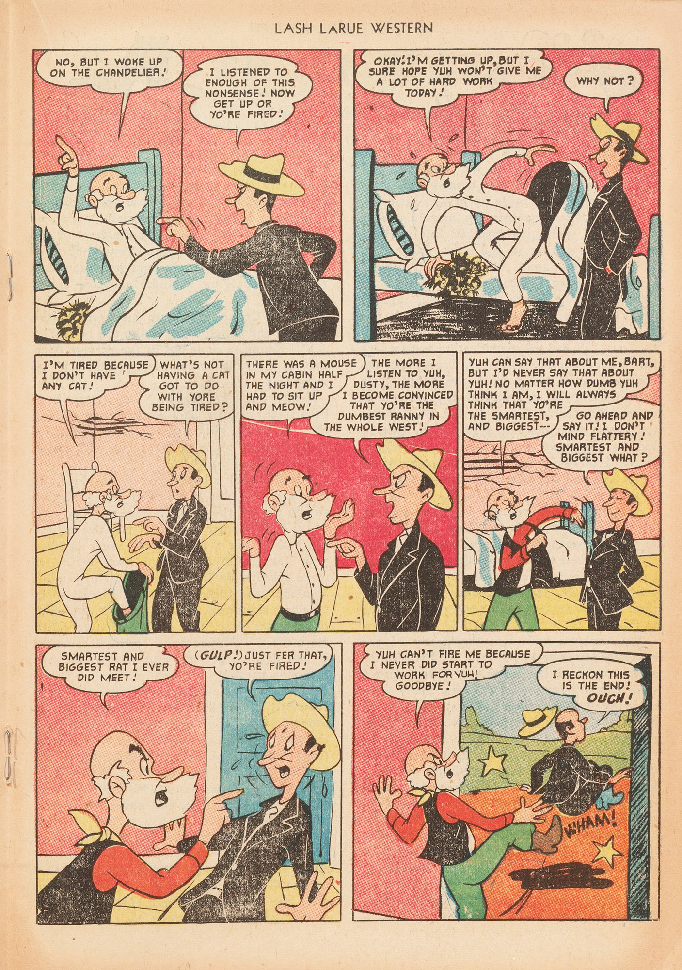 Read online Lash Larue Western (1949) comic -  Issue #20 - 19