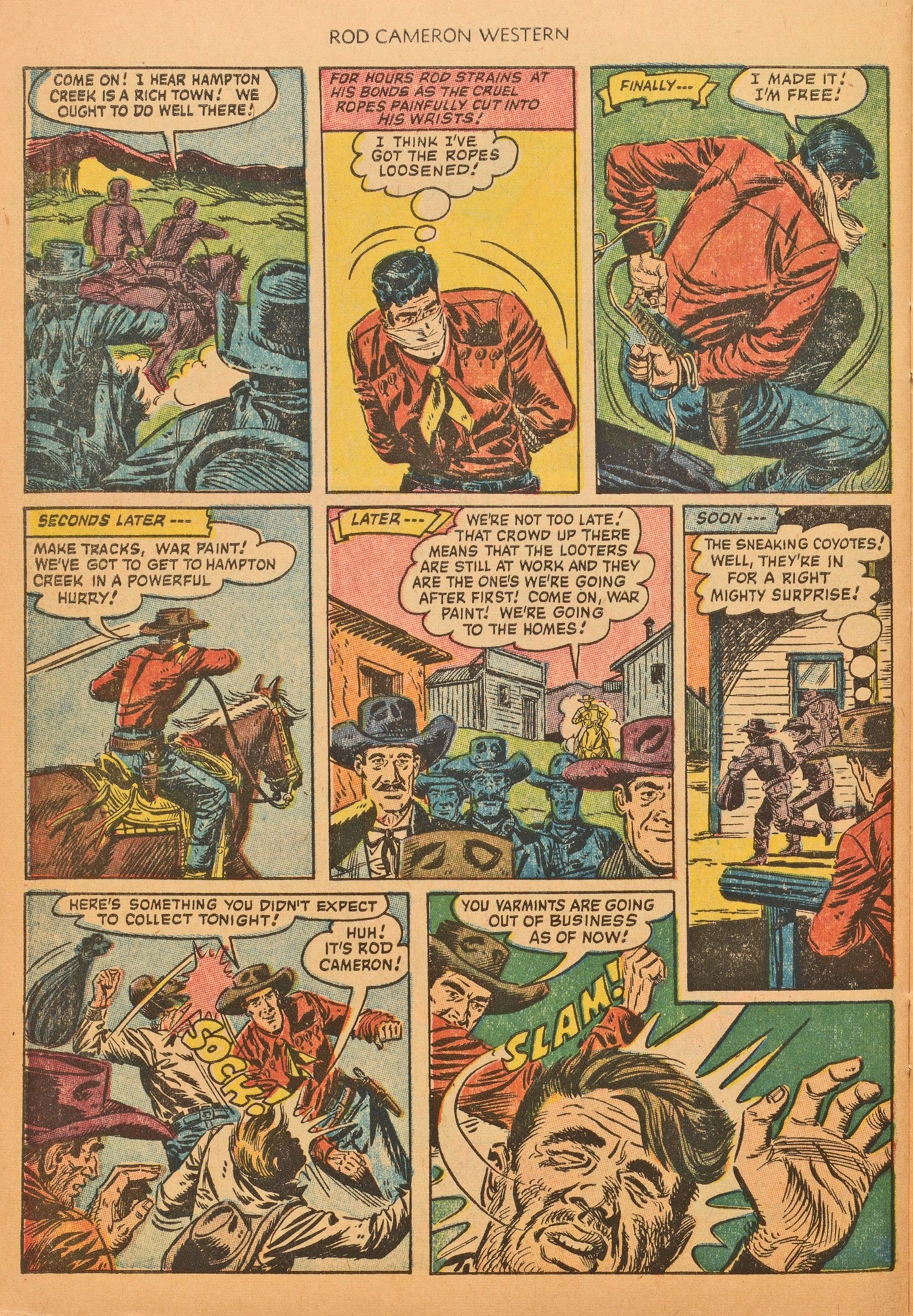 Read online Rod Cameron Western comic -  Issue #20 - 28