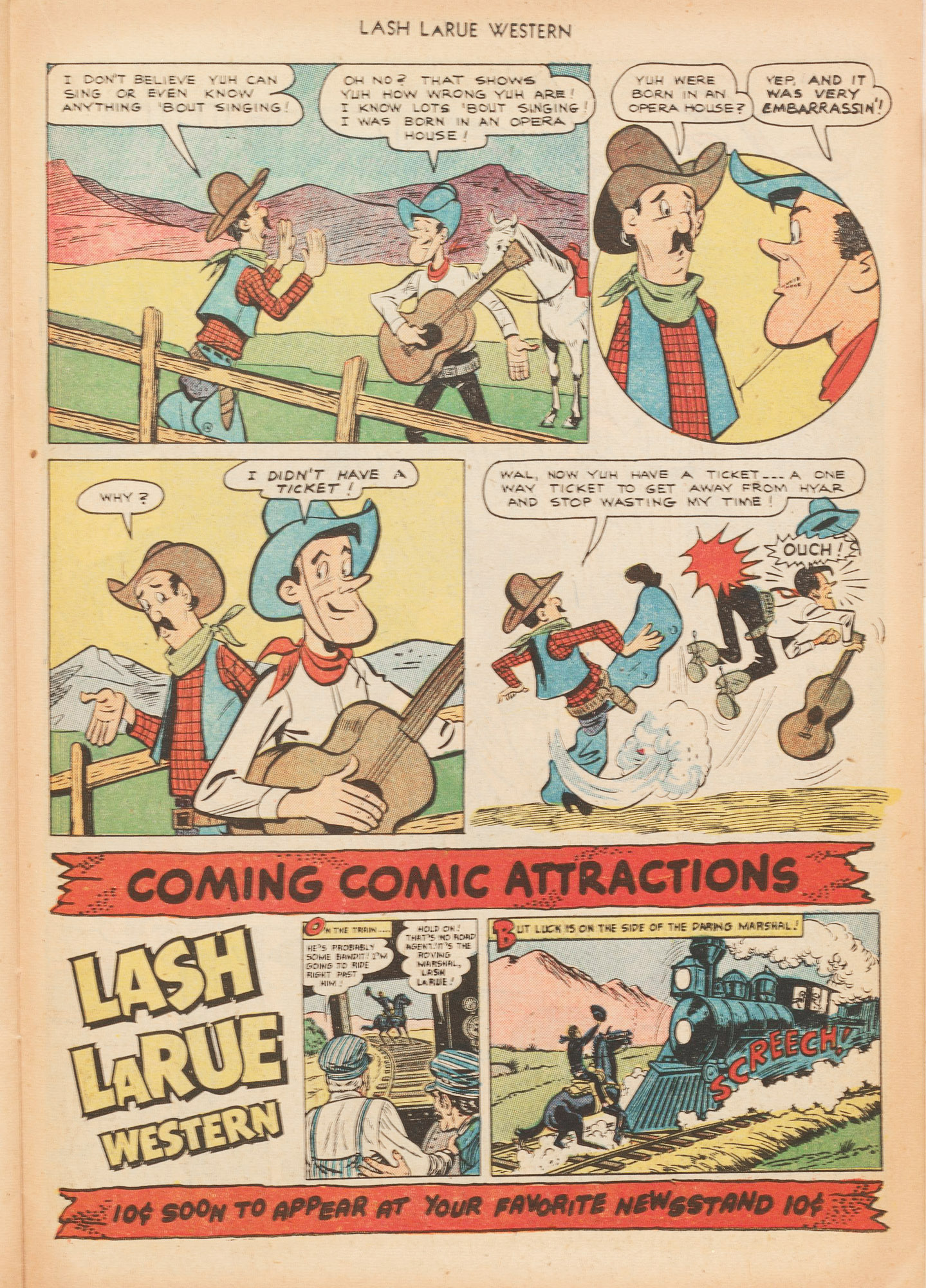 Read online Lash Larue Western (1949) comic -  Issue #20 - 23