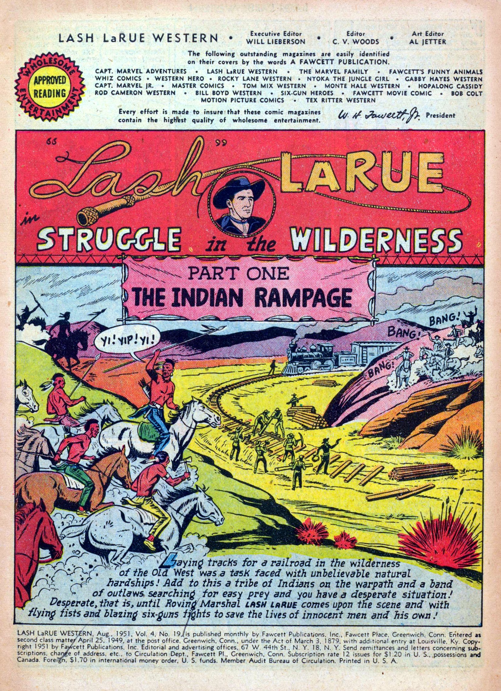 Read online Lash Larue Western (1949) comic -  Issue #19 - 3