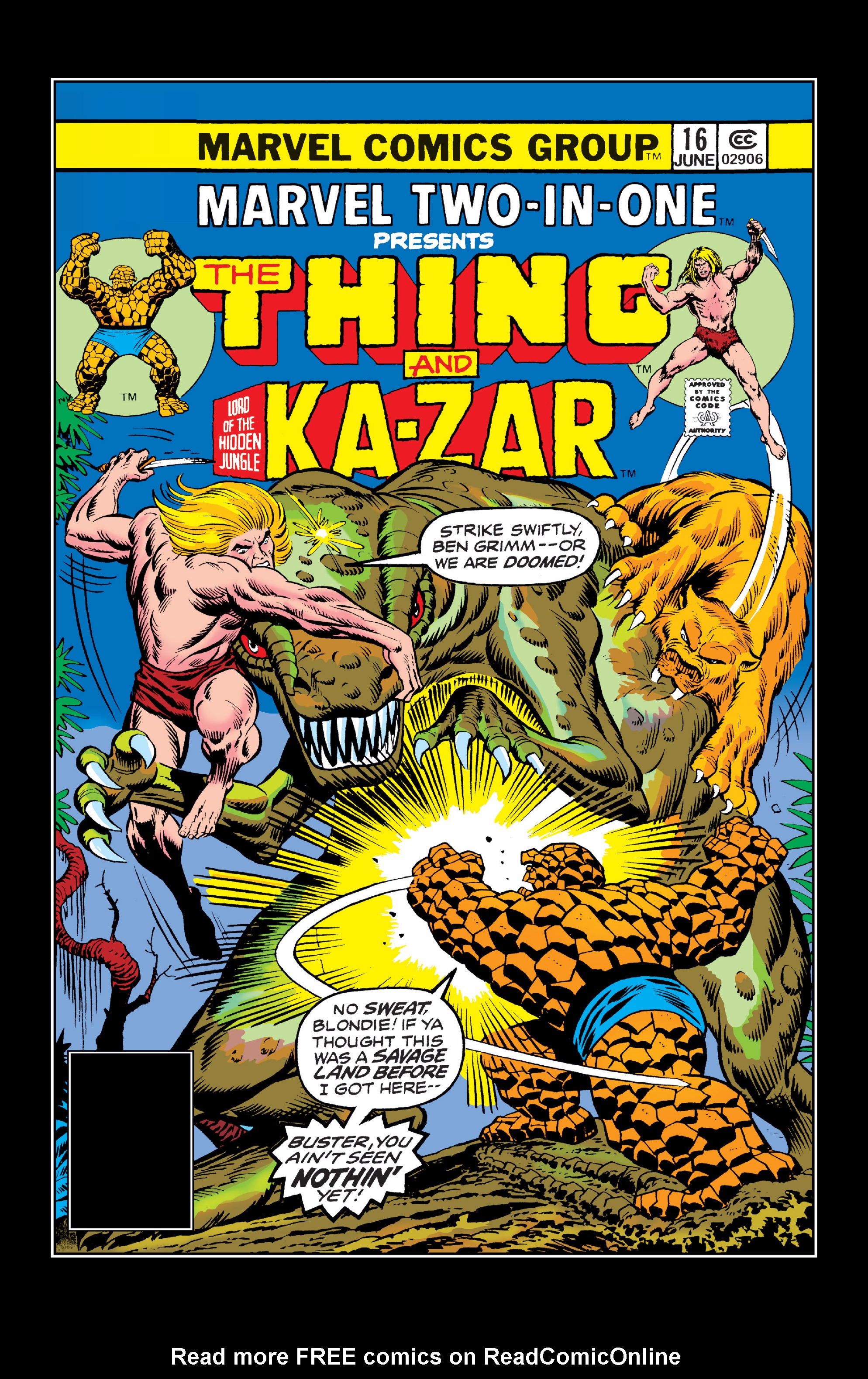 Read online Marvel Two-In-One comic -  Issue #16 - 1