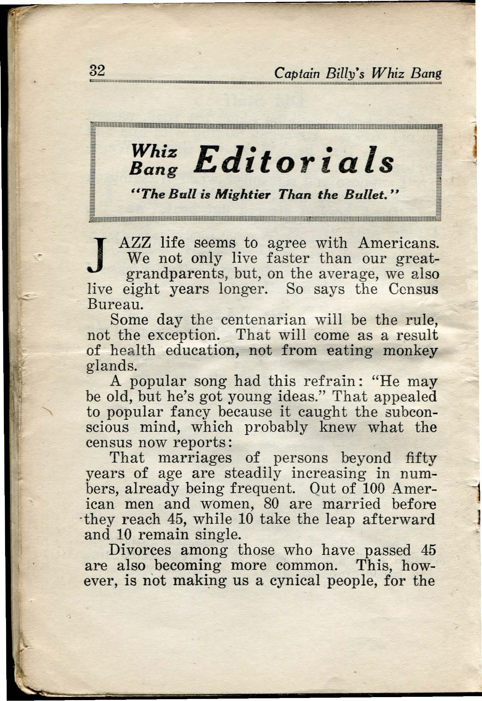 Read online Captain Billy's Whiz Bang comic -  Issue #29 - 34