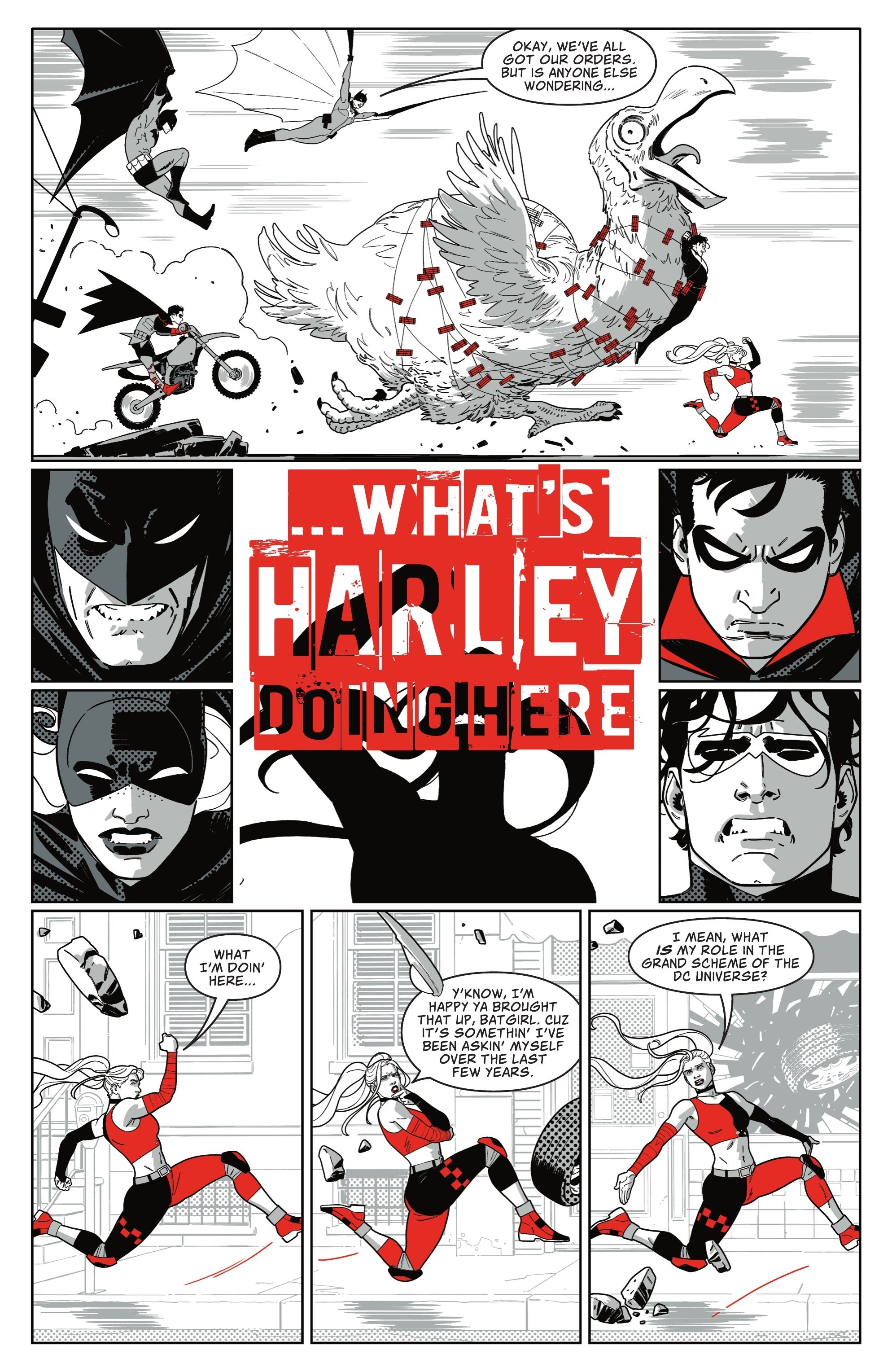 Read online Harley Quinn: Black   White   Redder comic -  Issue #6 - 7
