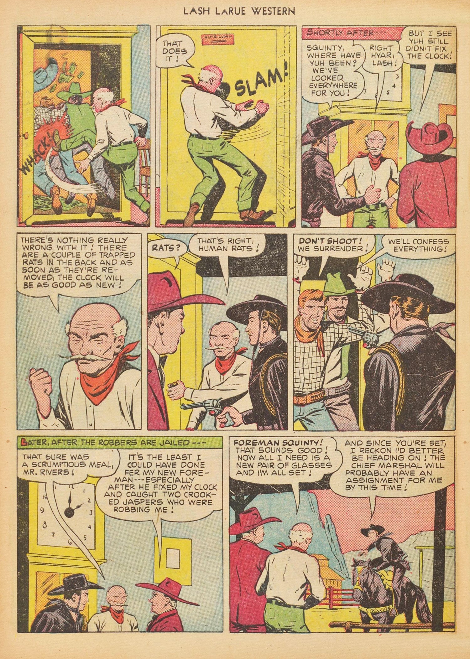 Read online Lash Larue Western (1949) comic -  Issue #17 - 32