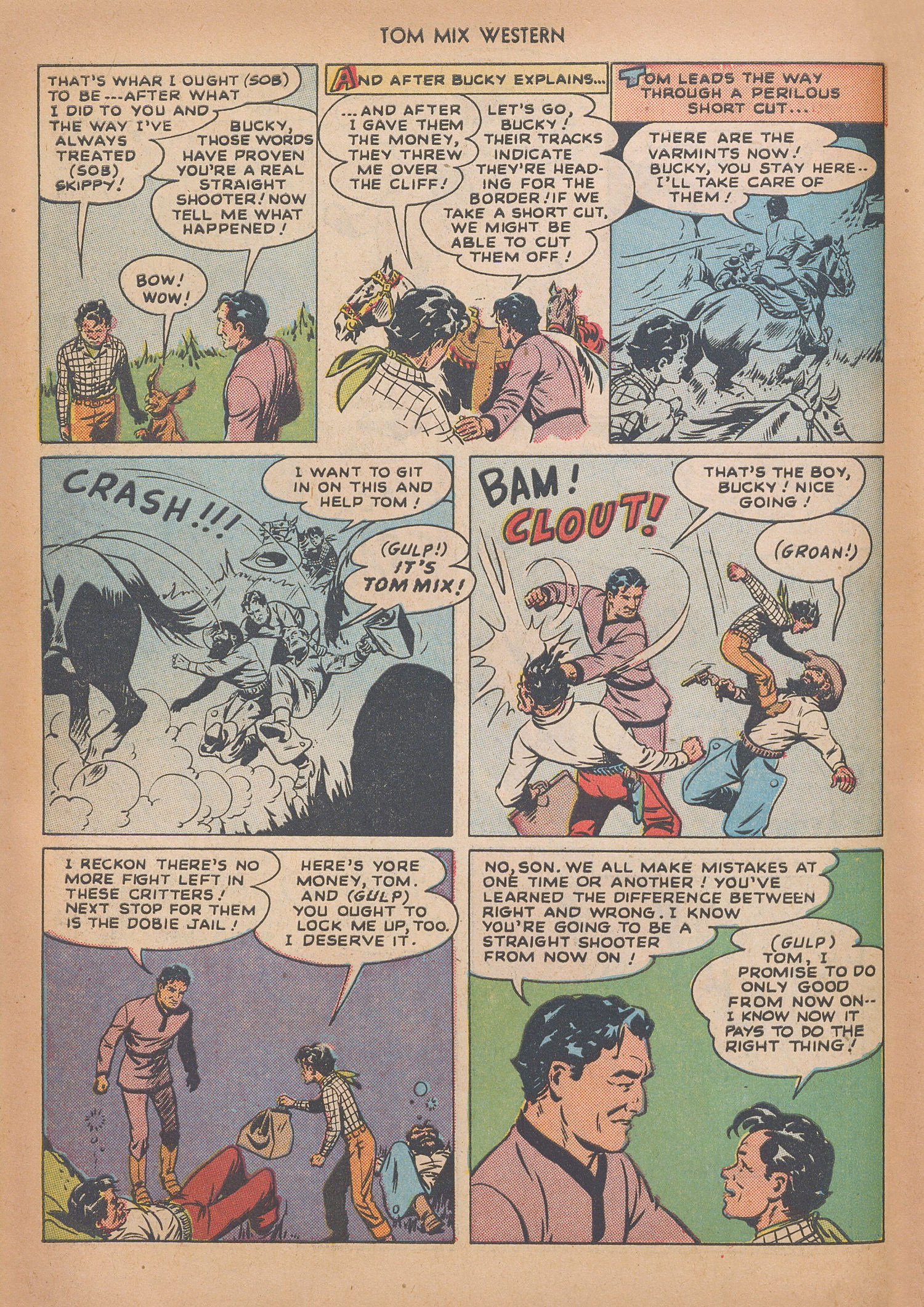 Read online Tom Mix Western (1948) comic -  Issue #12 - 22