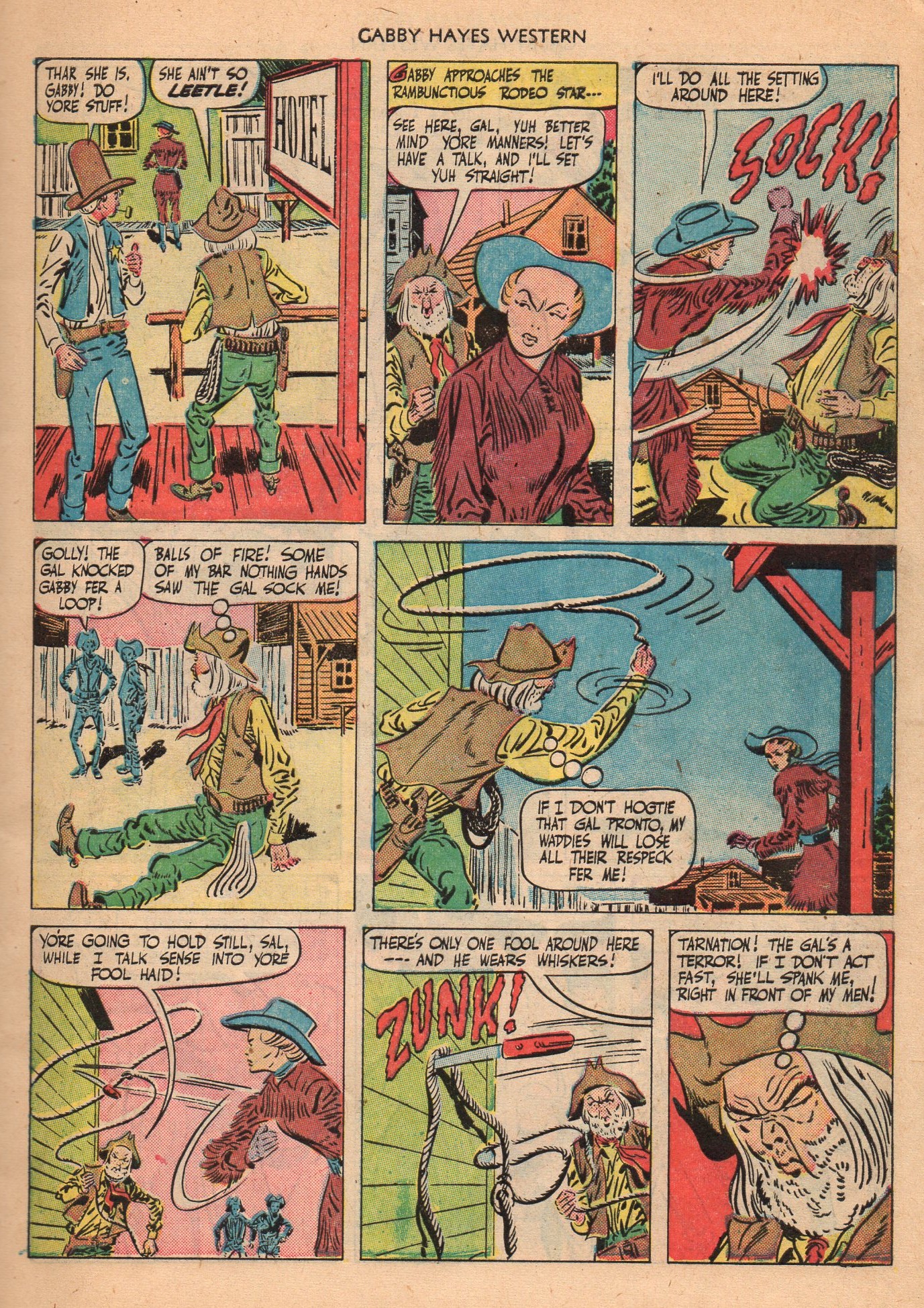Read online Gabby Hayes Western comic -  Issue #21 - 21