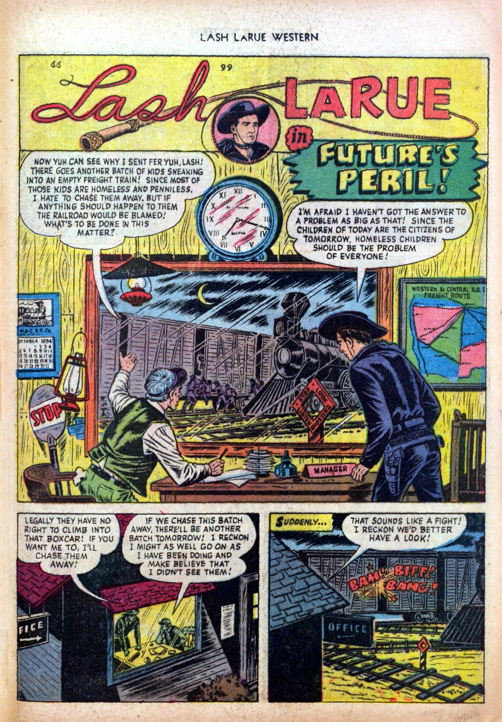 Read online Lash Larue Western (1949) comic -  Issue #39 - 25