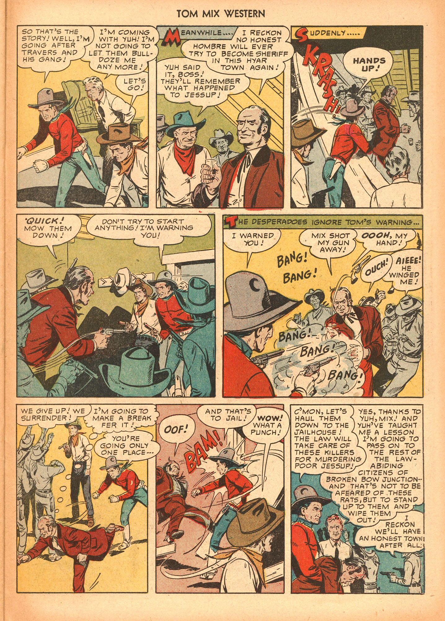 Read online Tom Mix Western (1948) comic -  Issue #34 - 23