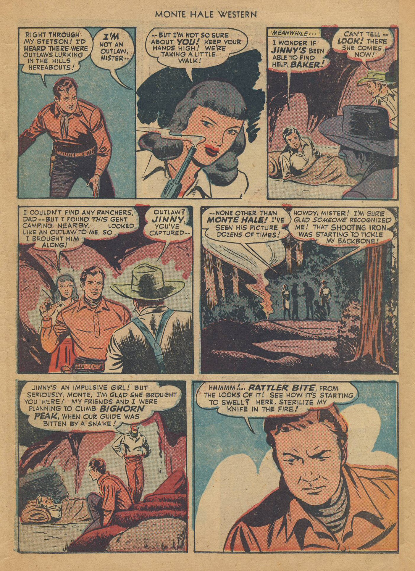 Read online Monte Hale Western comic -  Issue #36 - 42