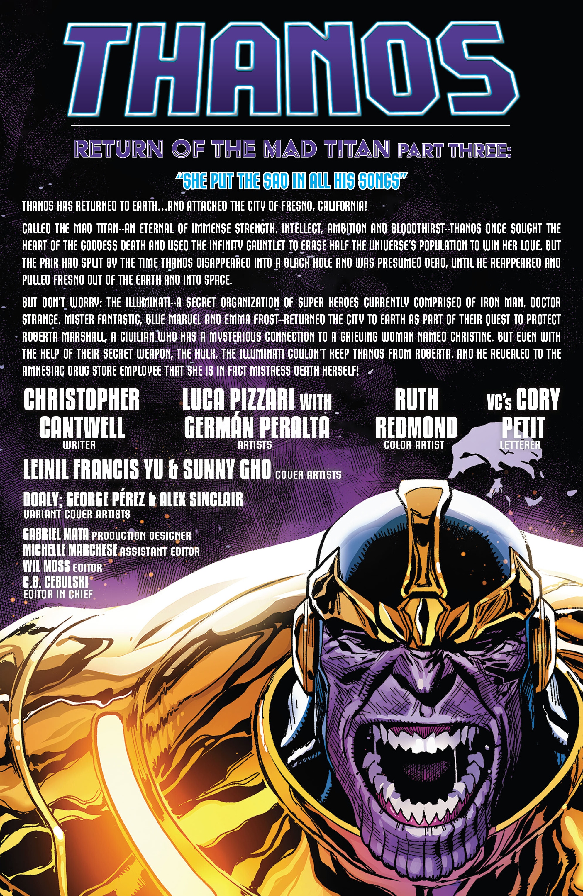 Read online Thanos (2023) comic -  Issue #3 - 2