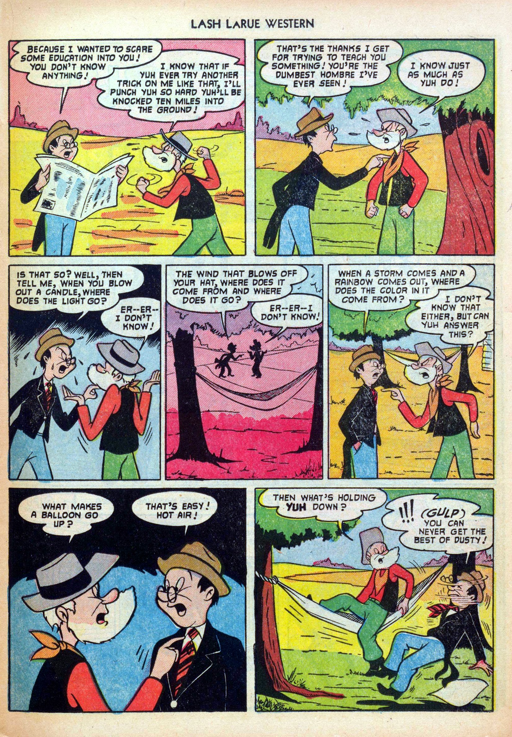 Read online Lash Larue Western (1949) comic -  Issue #30 - 17