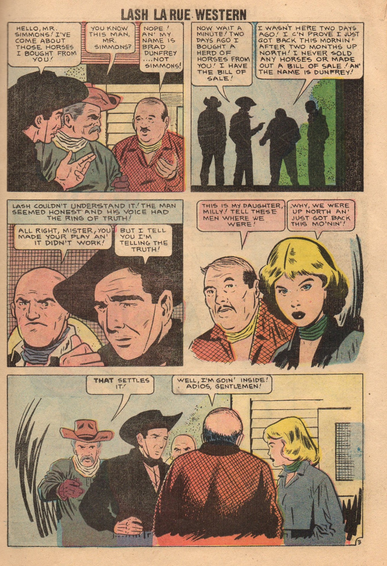 Read online Lash Larue Western (1949) comic -  Issue #70 - 5