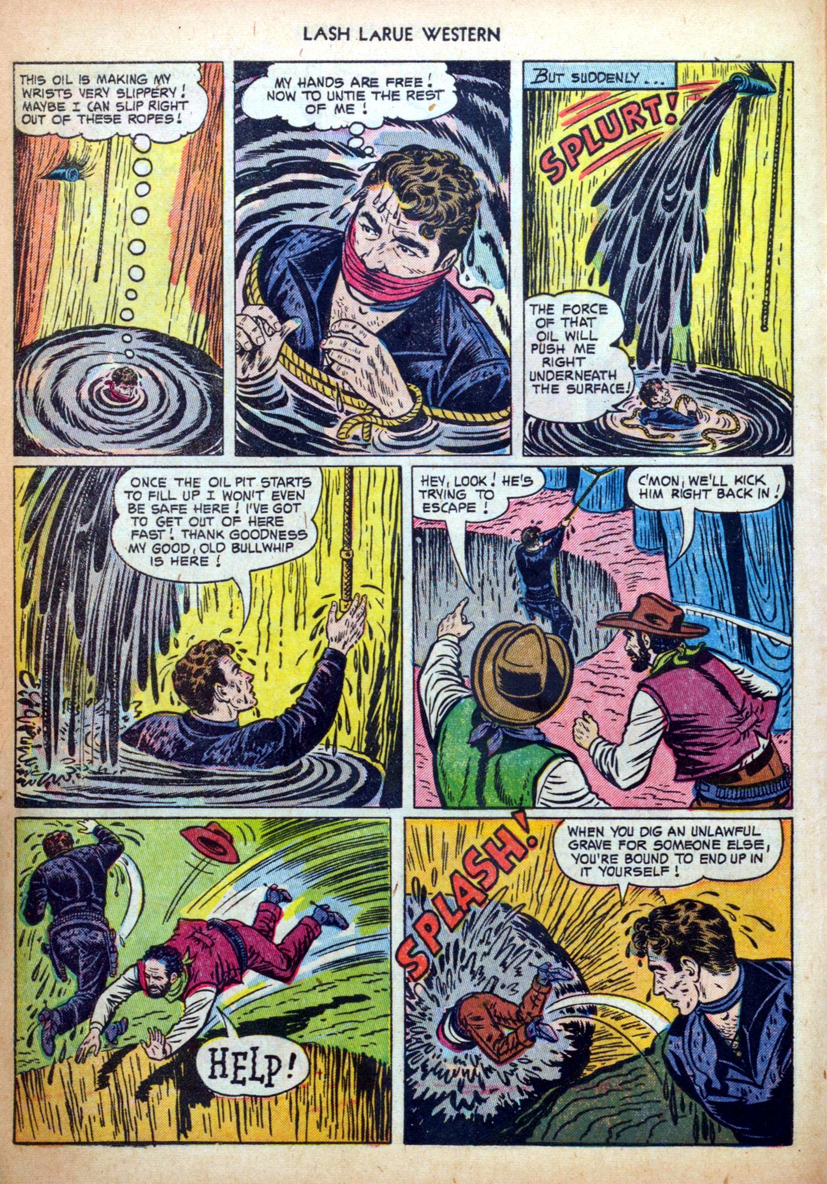 Read online Lash Larue Western (1949) comic -  Issue #34 - 8