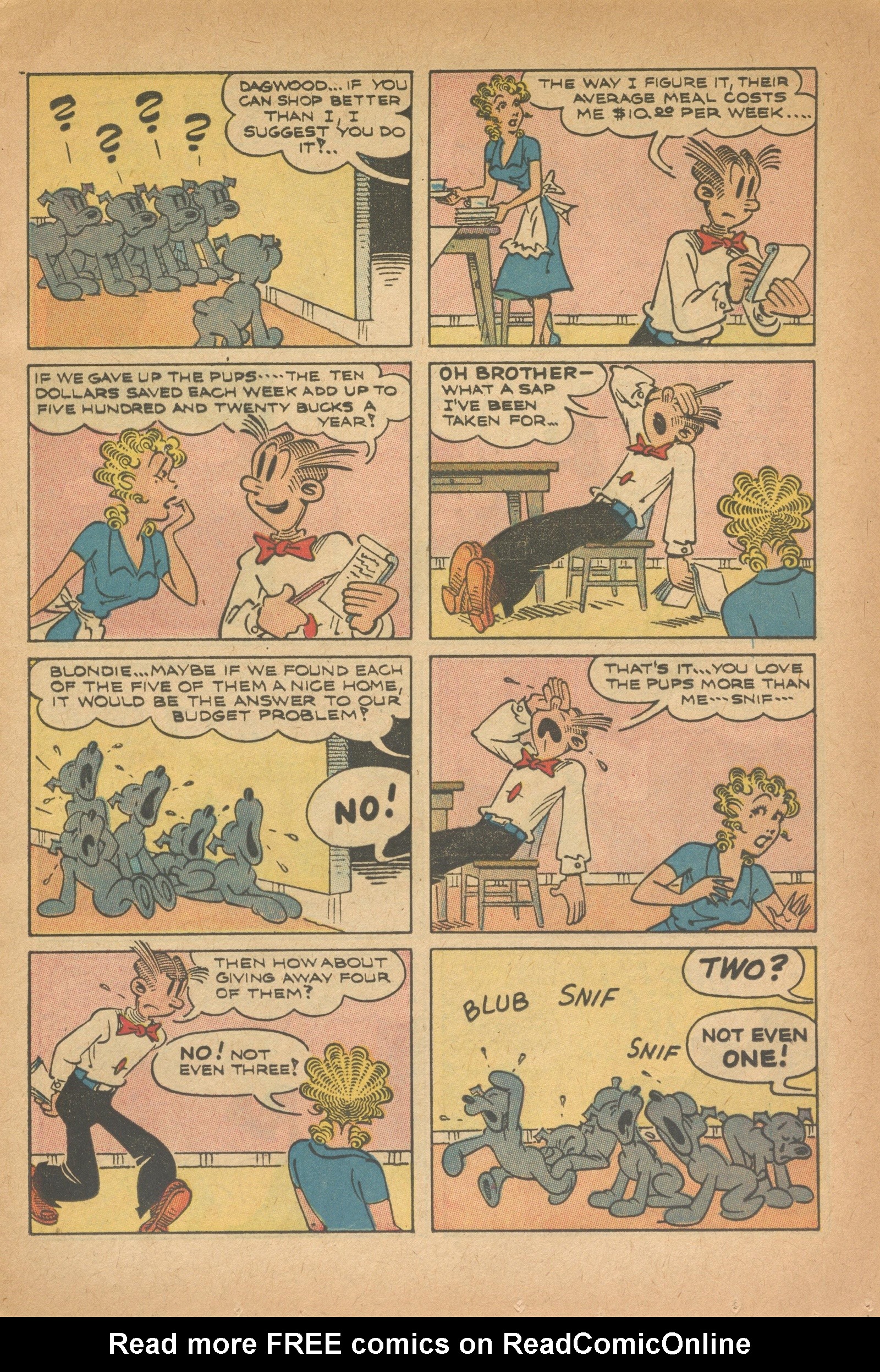 Read online Blondie Comics (1960) comic -  Issue #142 - 13
