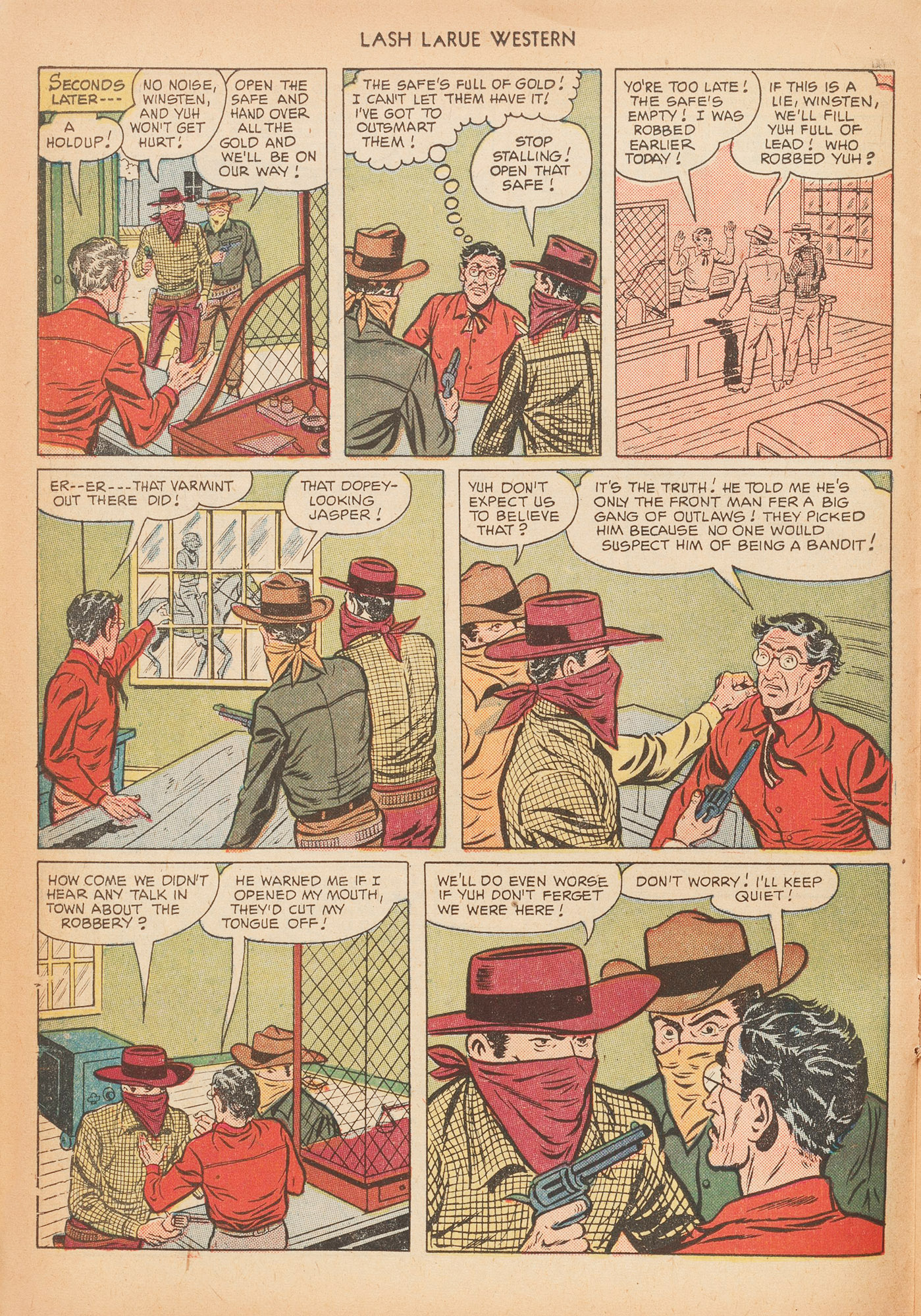Read online Lash Larue Western (1949) comic -  Issue #15 - 18