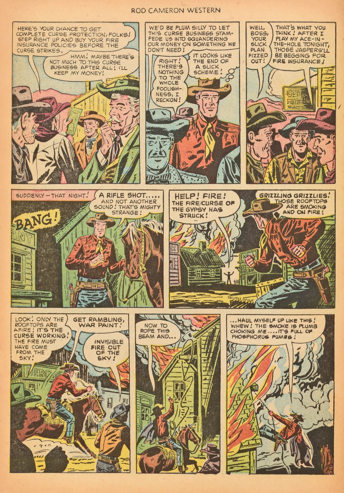 Read online Rod Cameron Western comic -  Issue #9 - 10