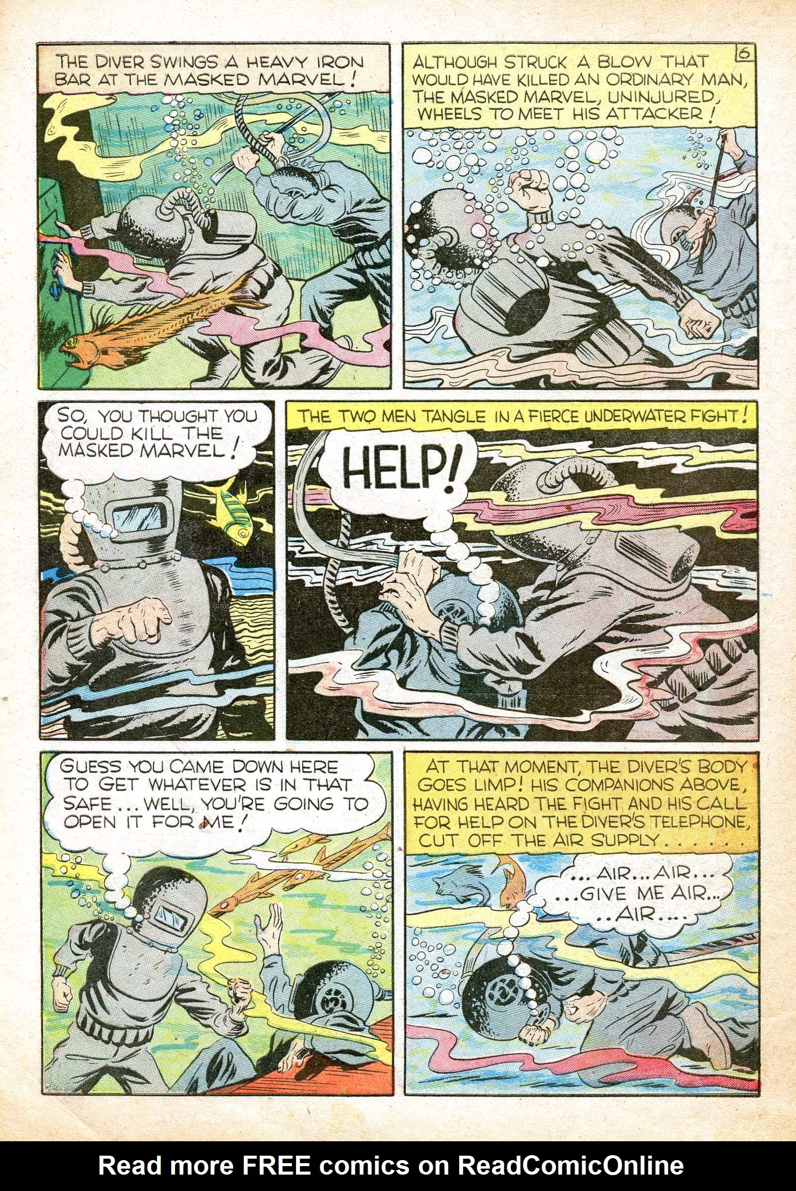 Read online Masked Marvel comic -  Issue #3 - 7