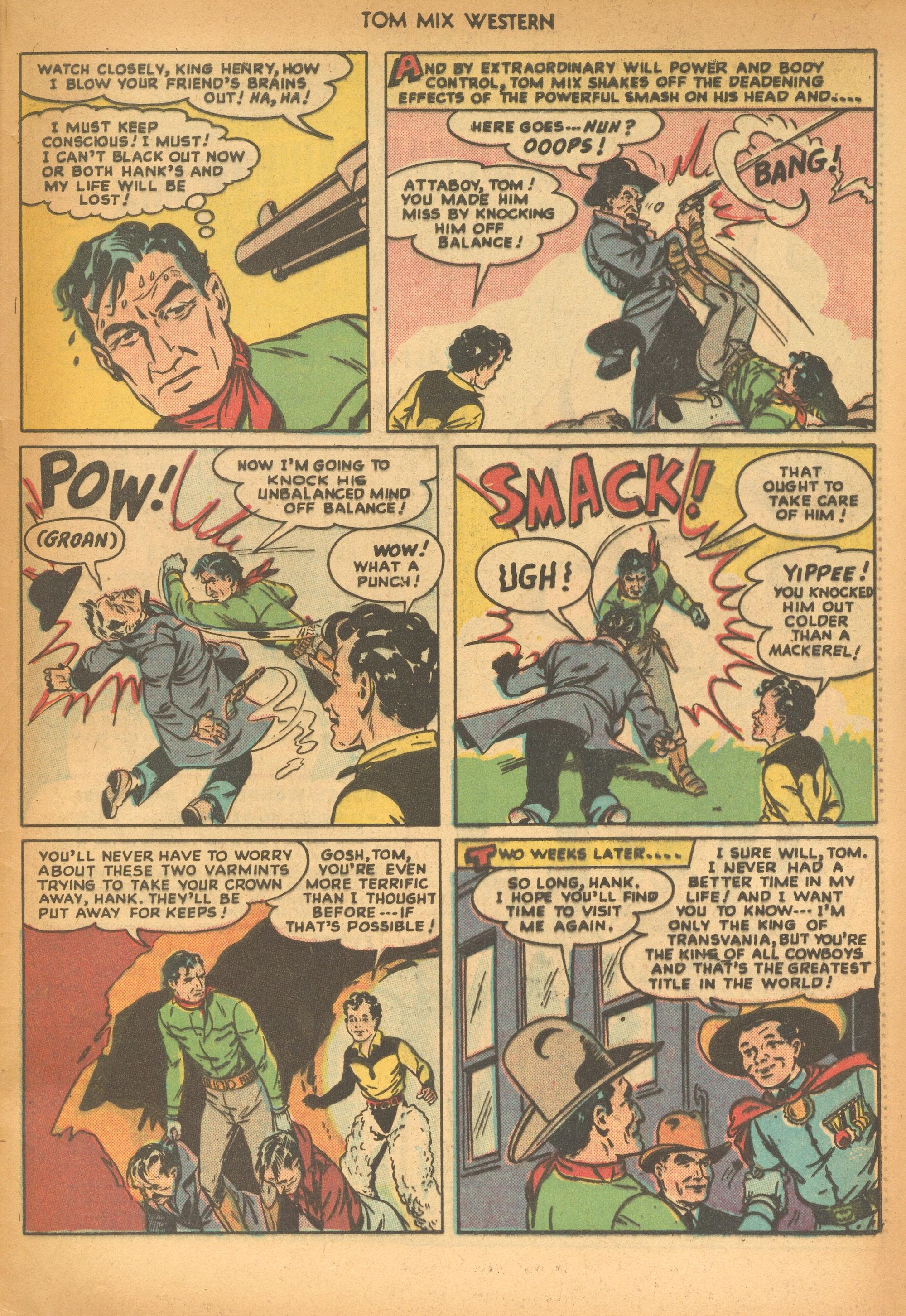 Read online Tom Mix Western (1948) comic -  Issue #16 - 49