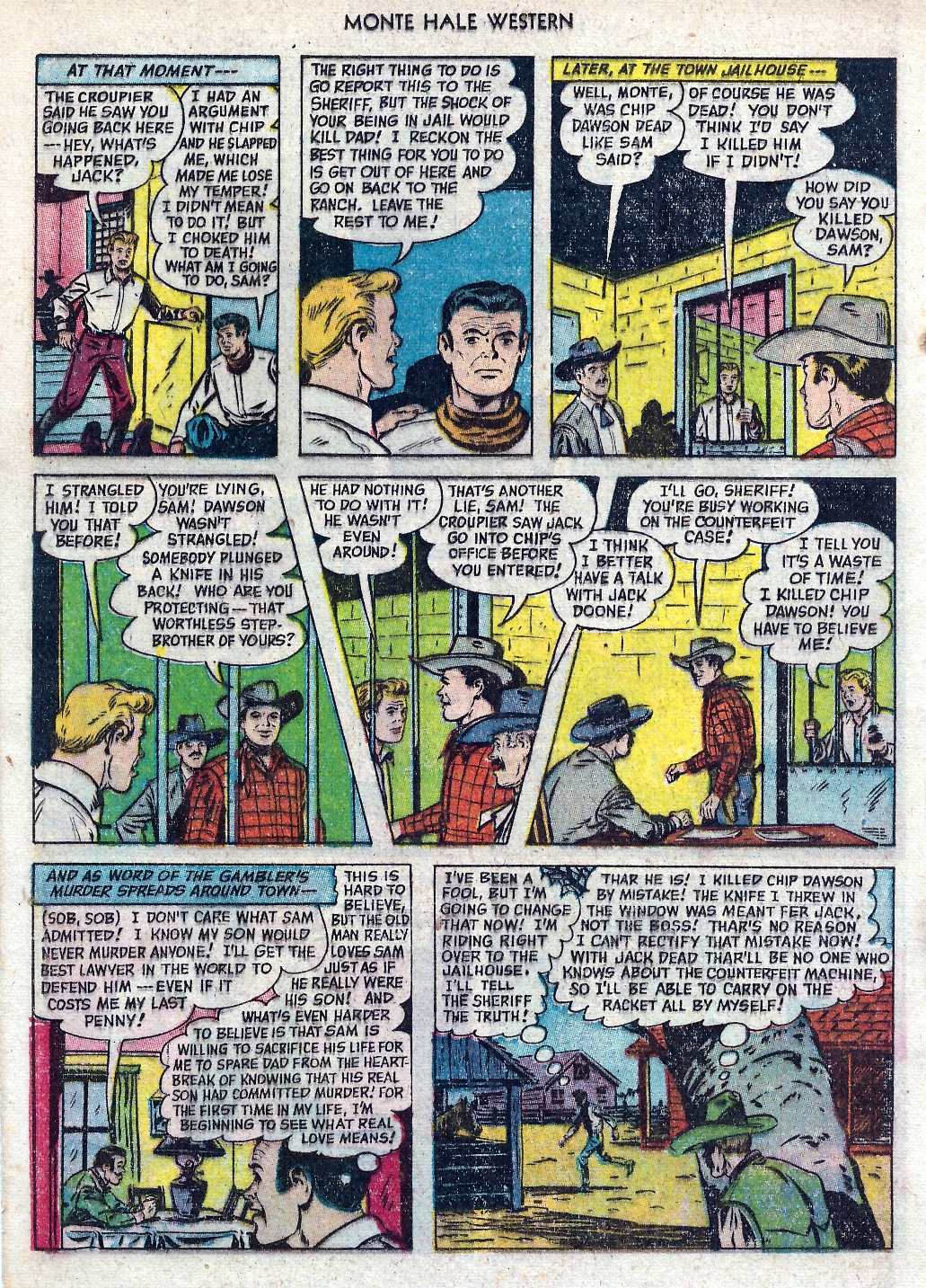 Read online Monte Hale Western comic -  Issue #82 - 20