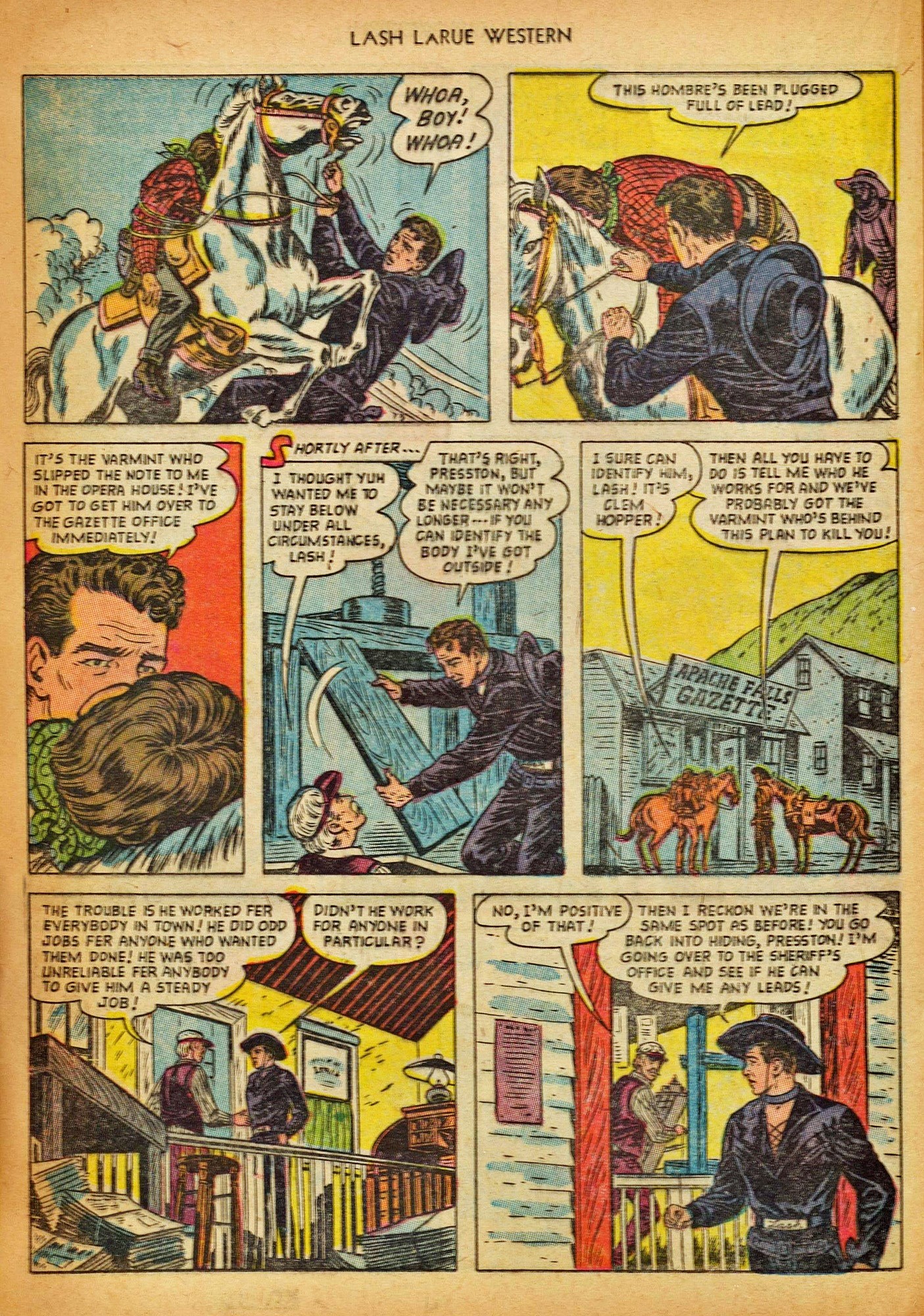 Read online Lash Larue Western (1949) comic -  Issue #42 - 20