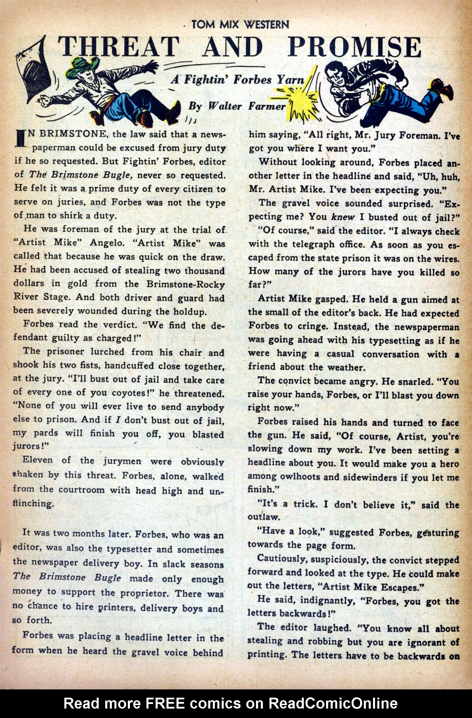 Read online Tom Mix Western (1948) comic -  Issue #58 - 12